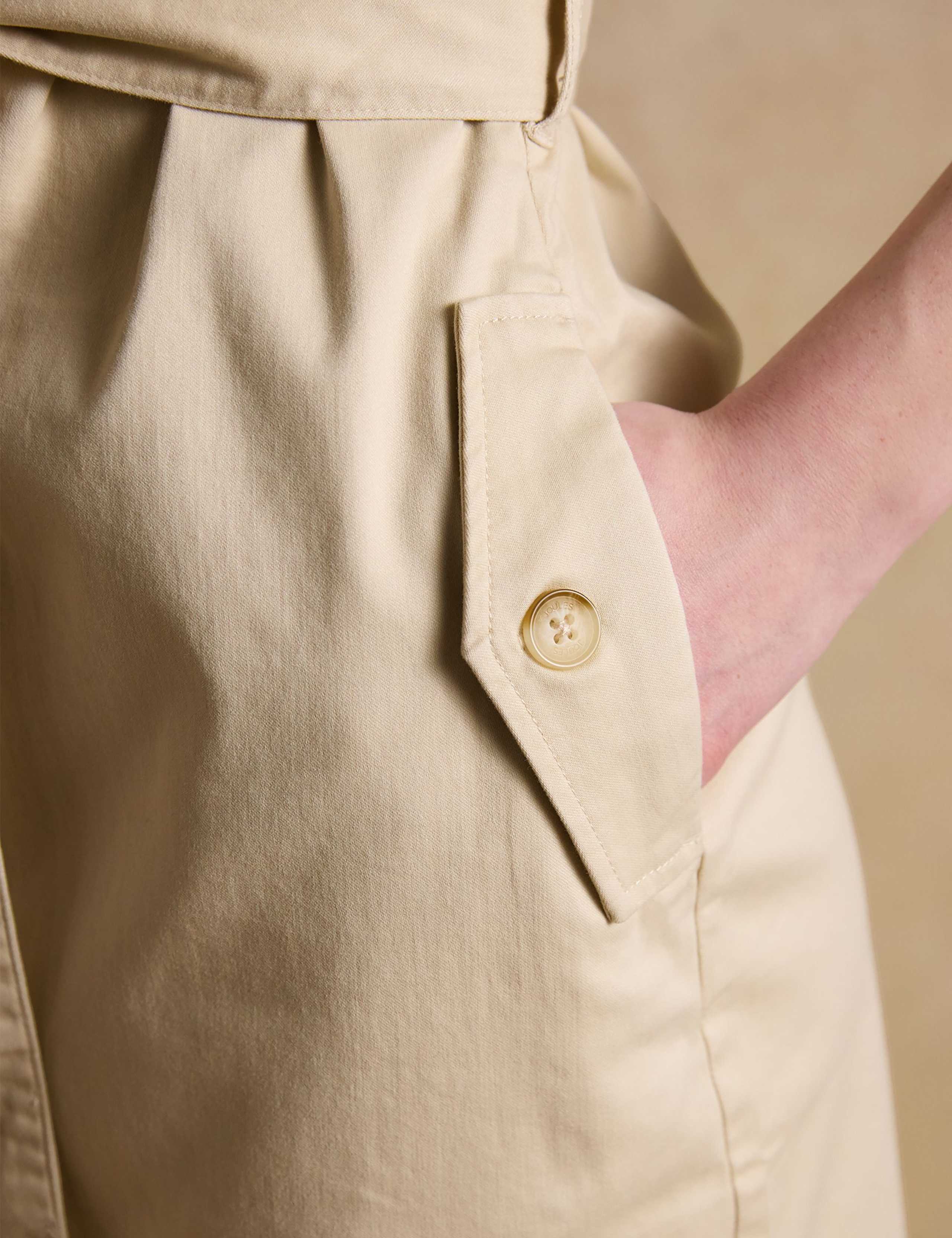 Cotton Rich Belted Utility Shirt Dress 6 of 6