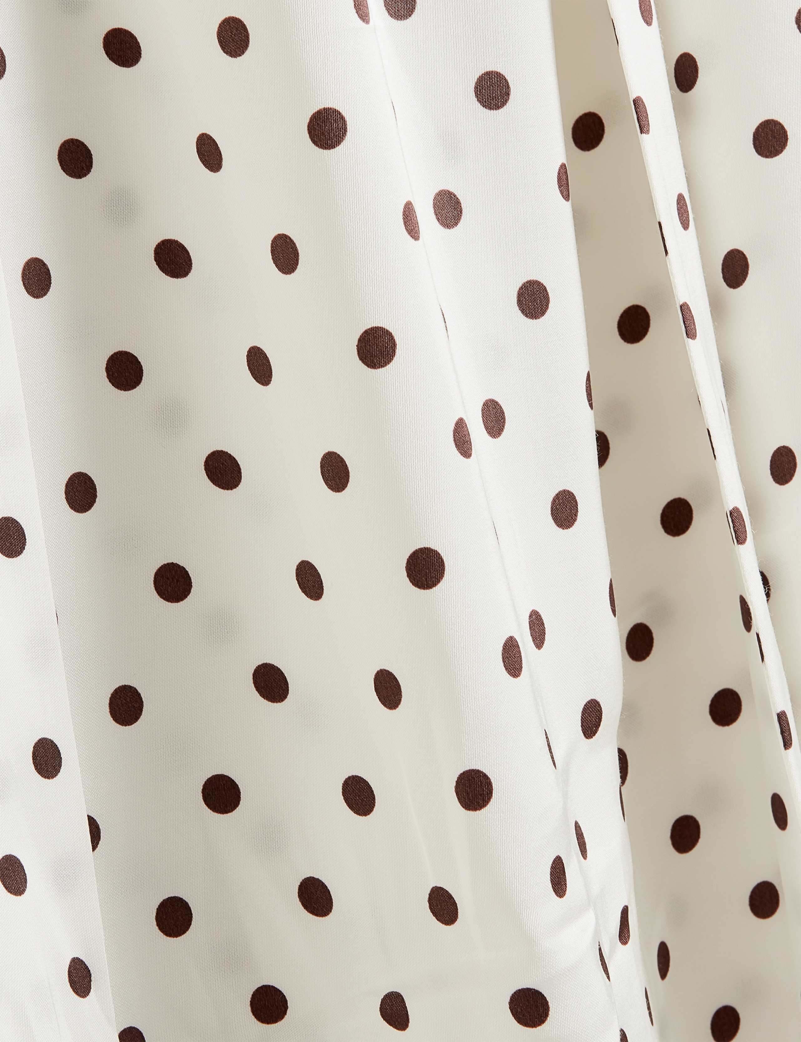 Polka Dot Tie Neck Blouse 4 of 6