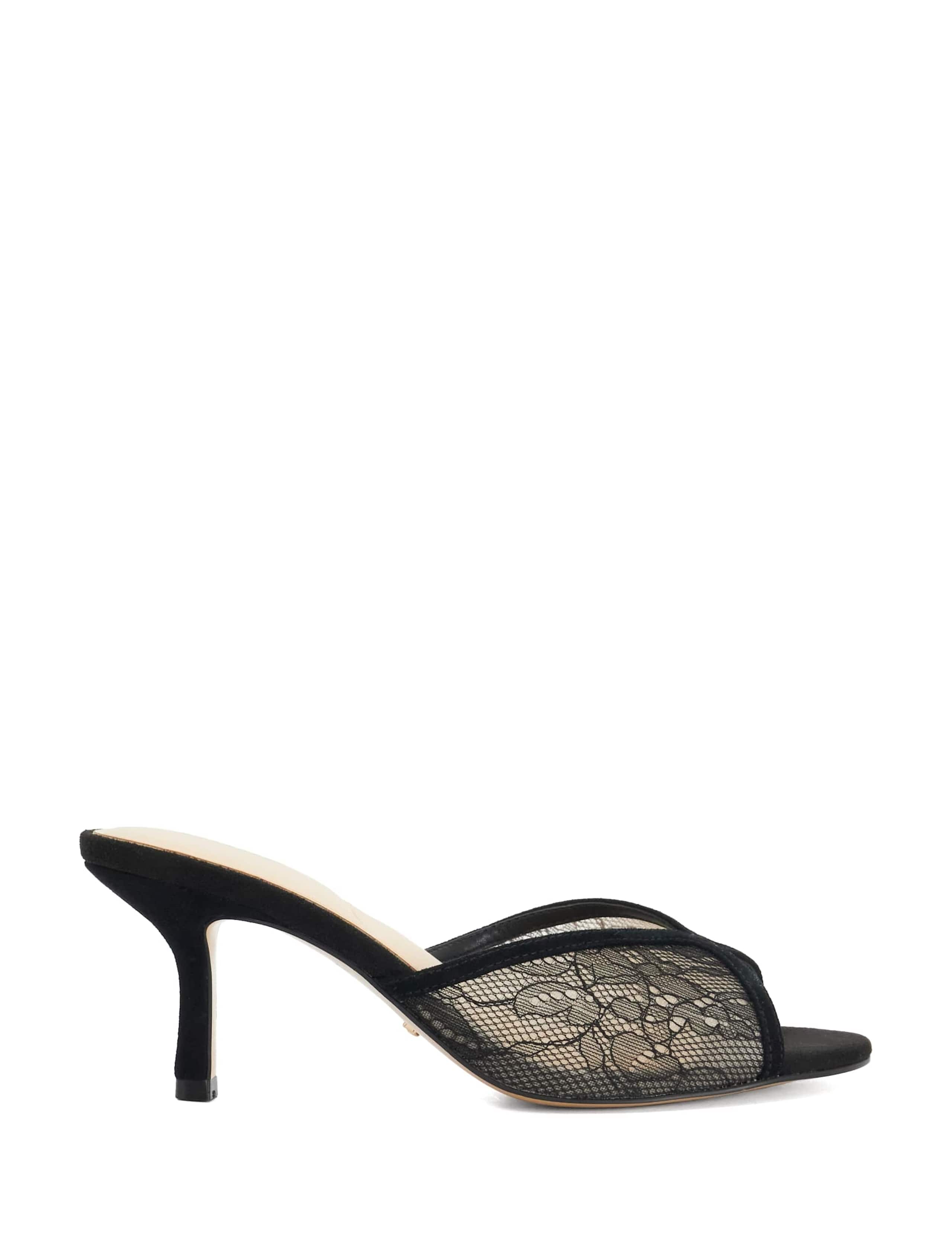 Floral Kitten Heel Mules 1 of 4