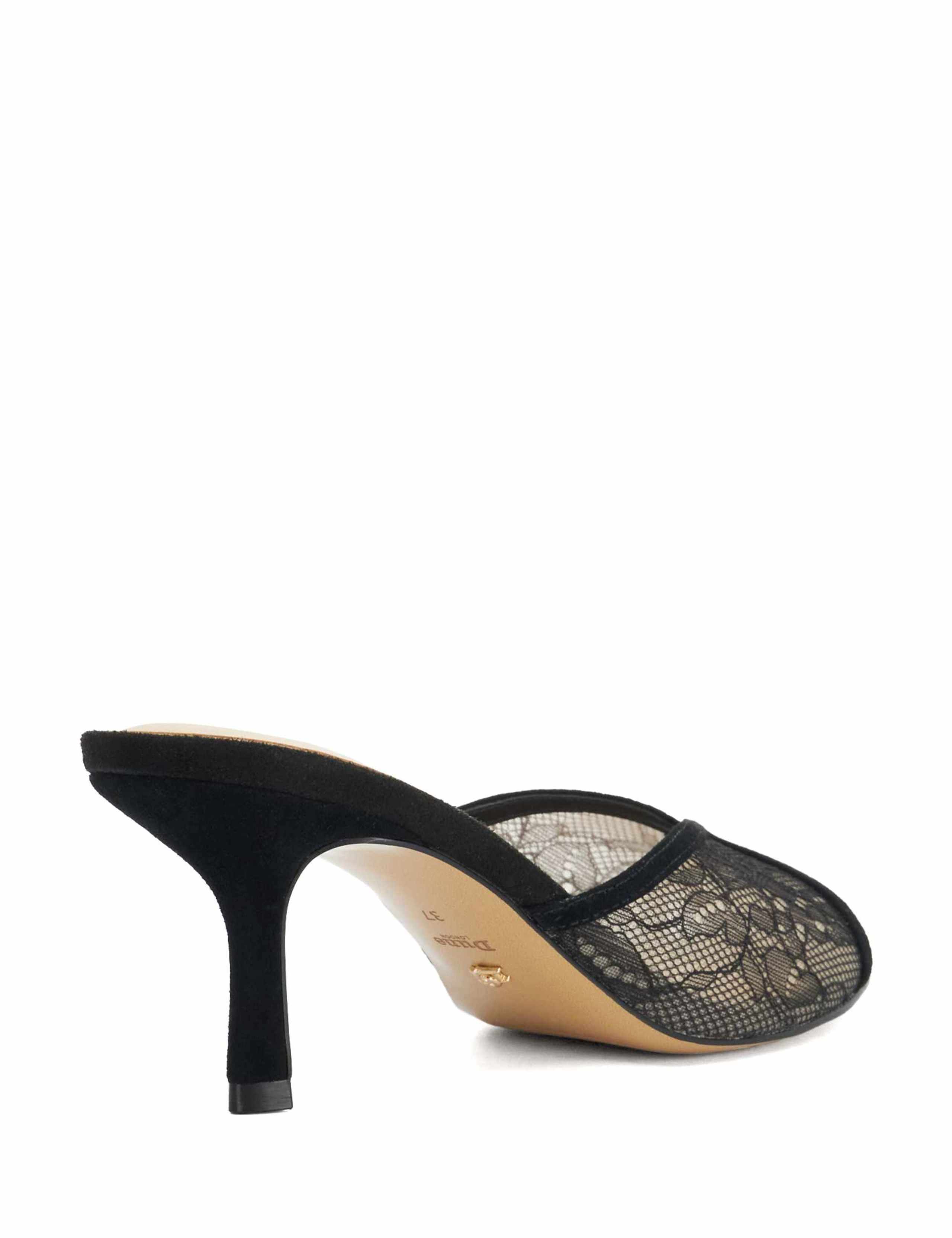 Floral Kitten Heel Mules 4 of 4