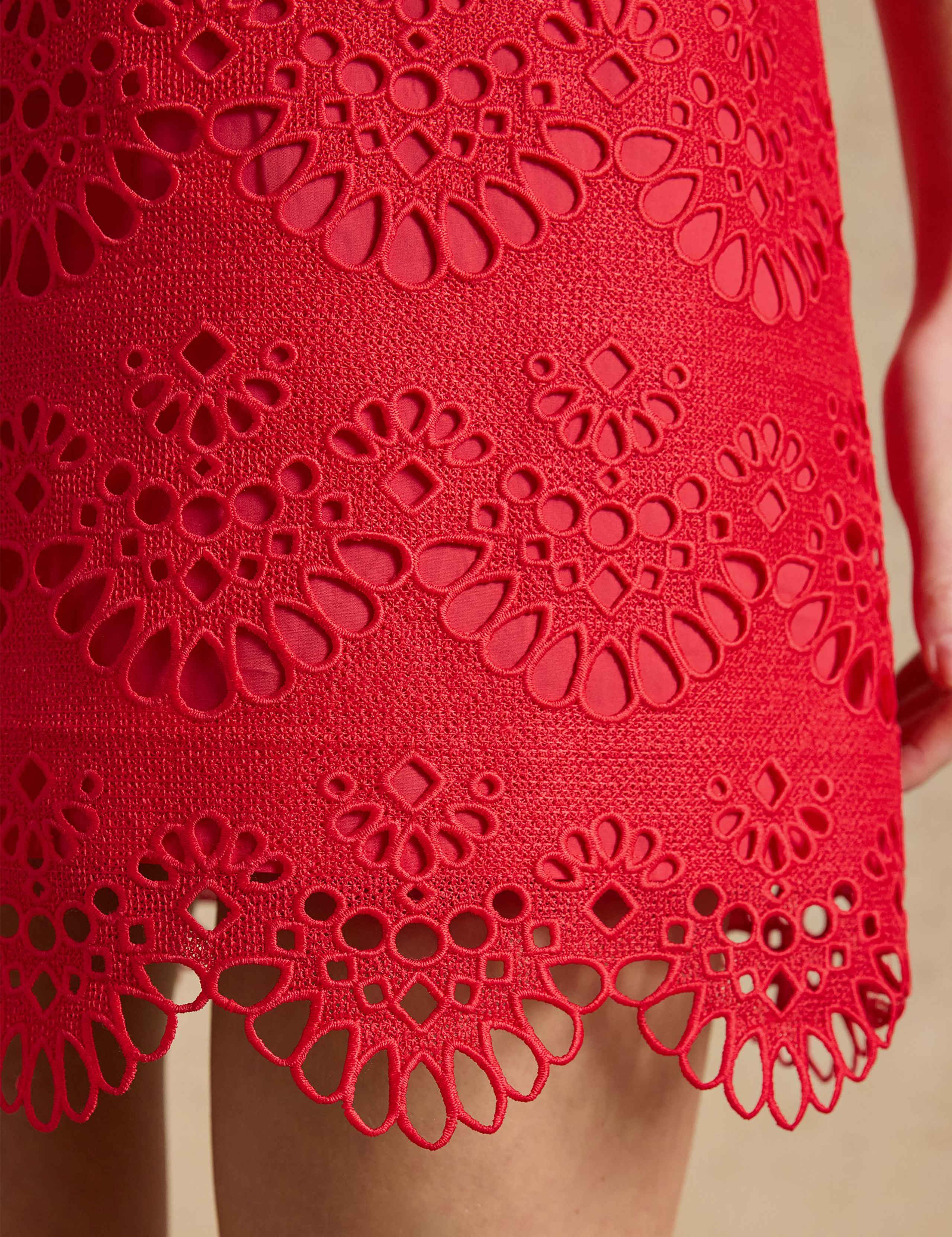 Broderie Mini Shift Dress 6 of 7