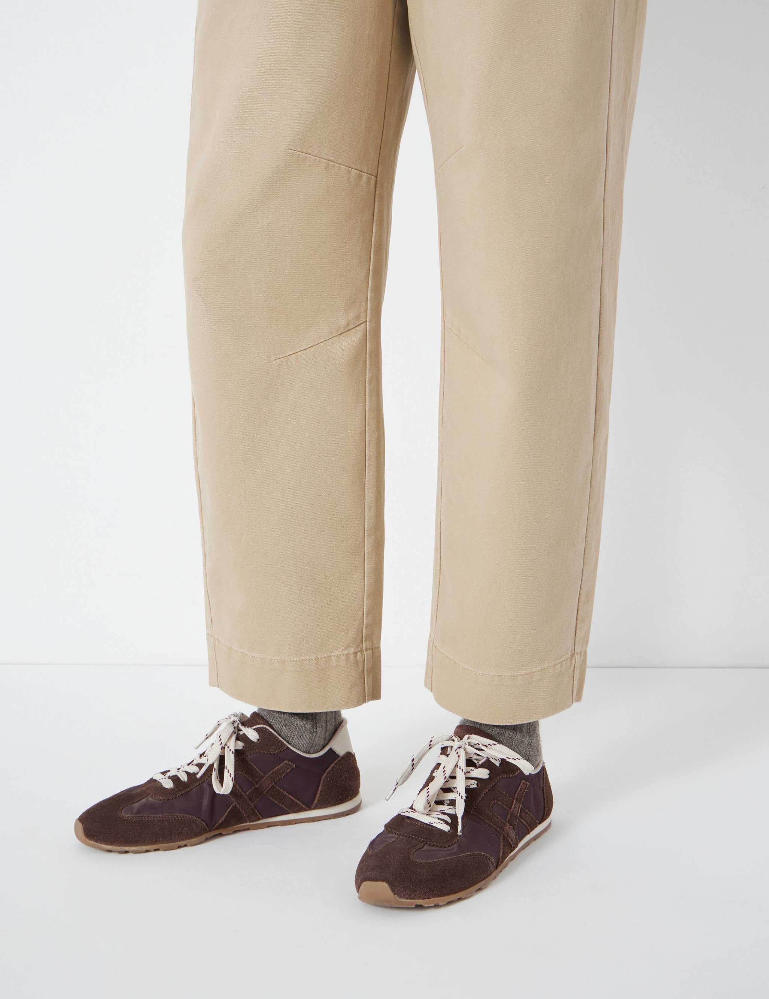 Pure Cotton Barrel Leg Trousers 5 of 5
