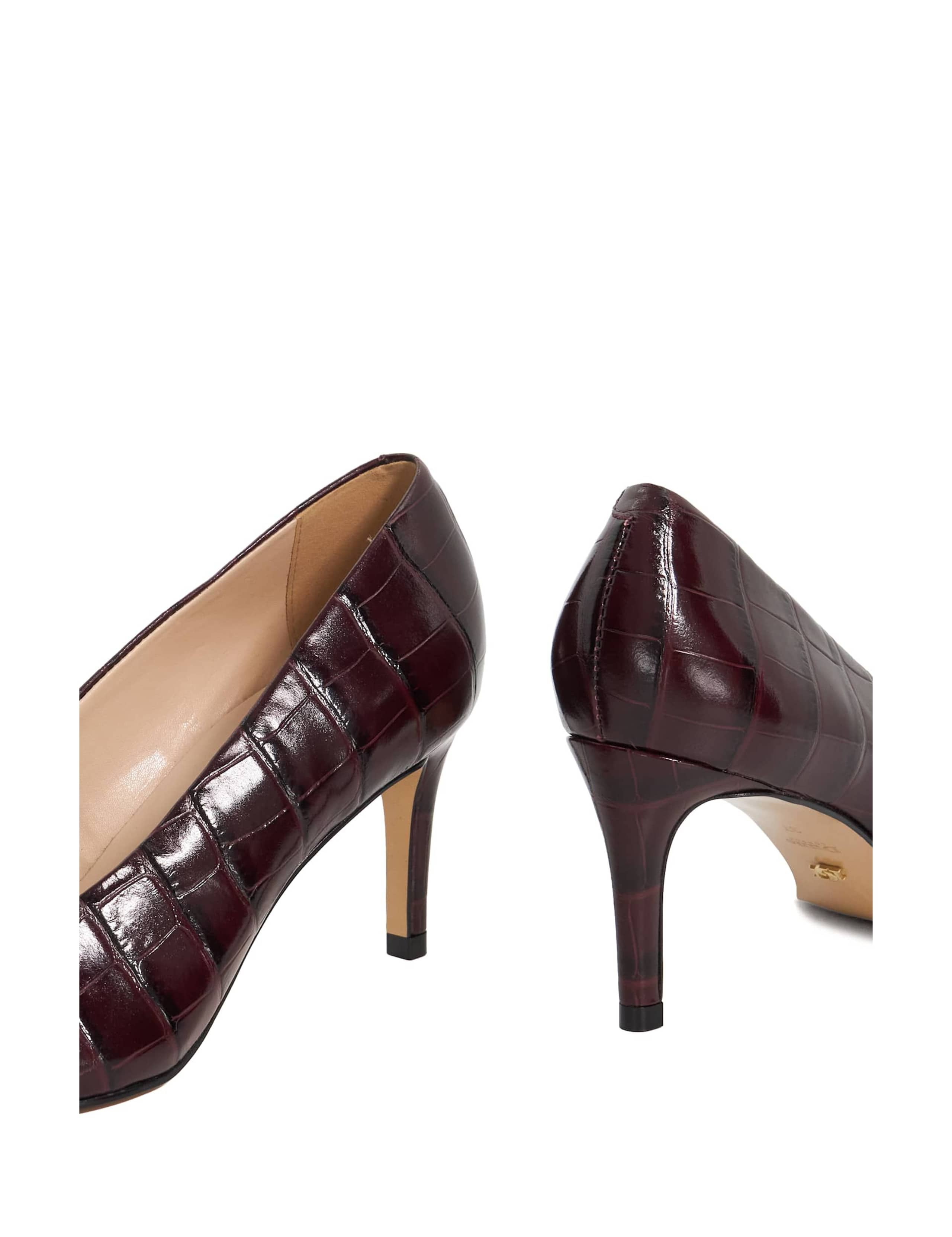 Leather Snakeskin Stiletto Heel Court Shoes 6 of 6