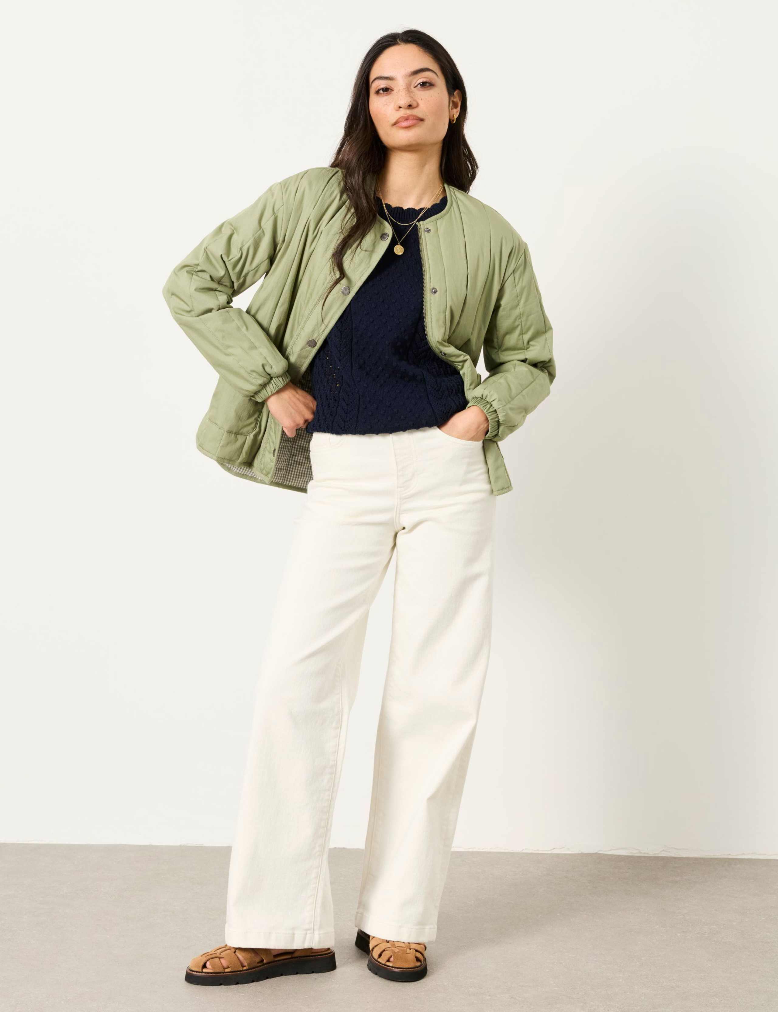 Mid Rise Wide Leg Jeans 1 of 6