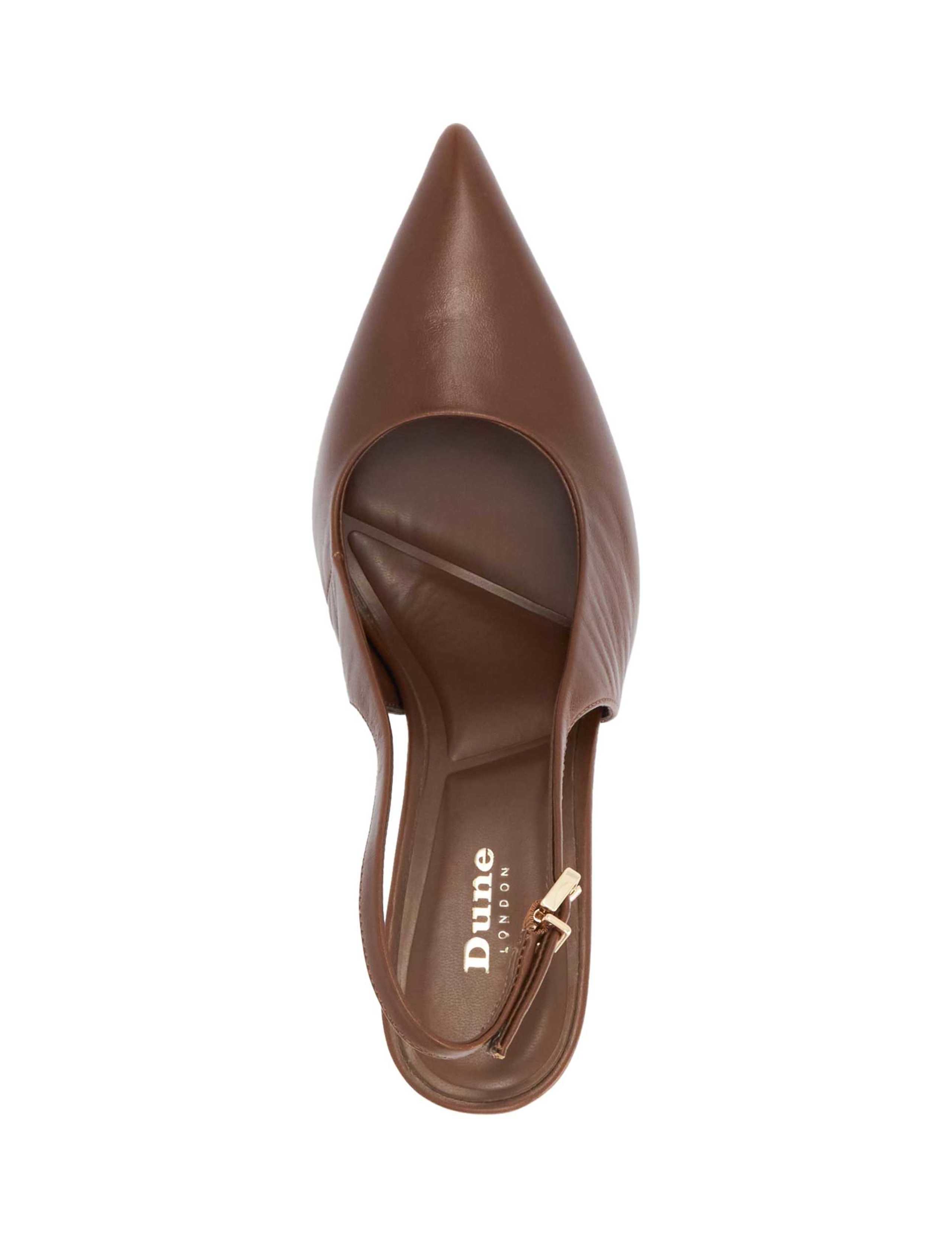 Leather Stiletto Heel Slingback Shoes 2 of 5