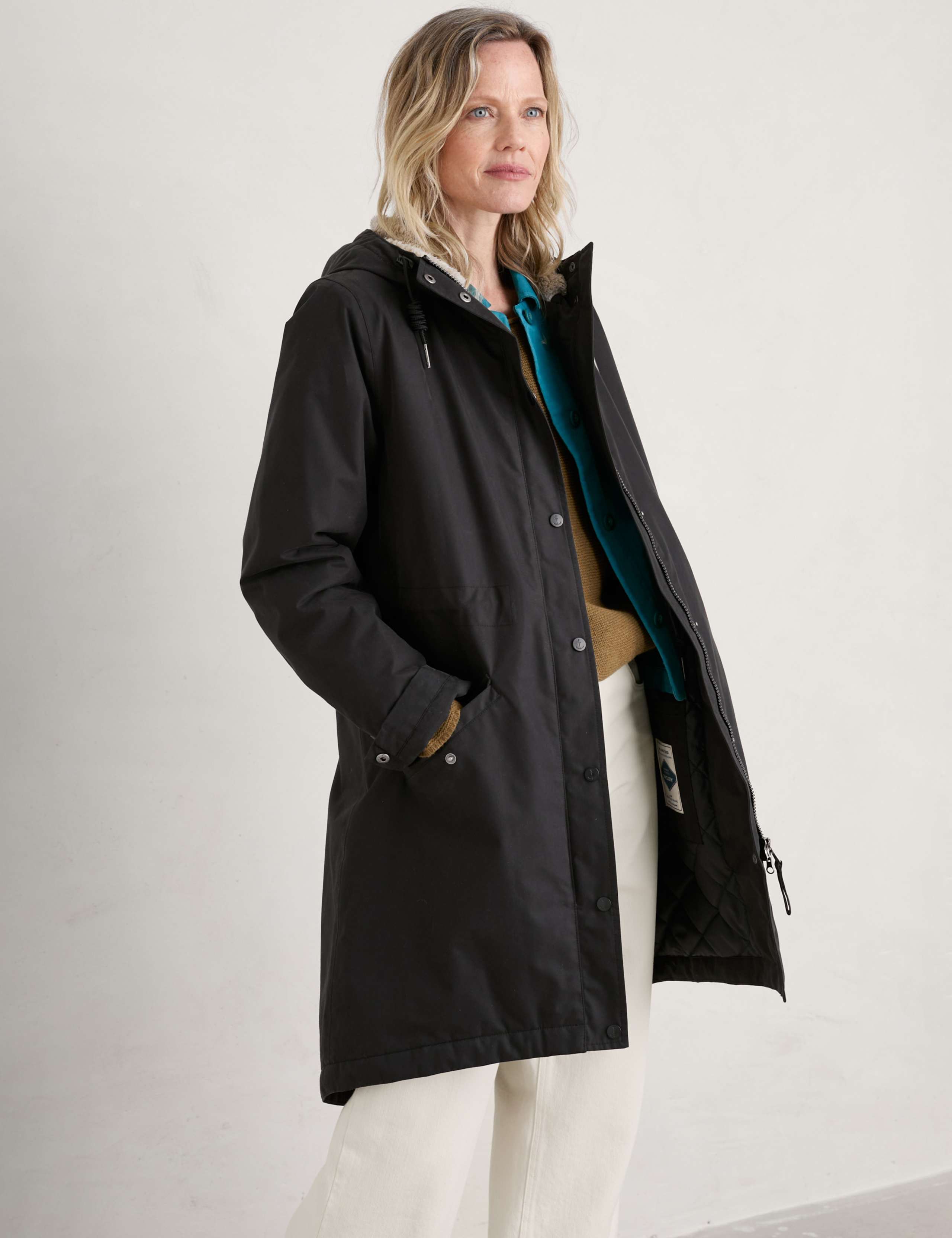 Cotton Rich Waterproof Longline Parka Coat 3 of 4