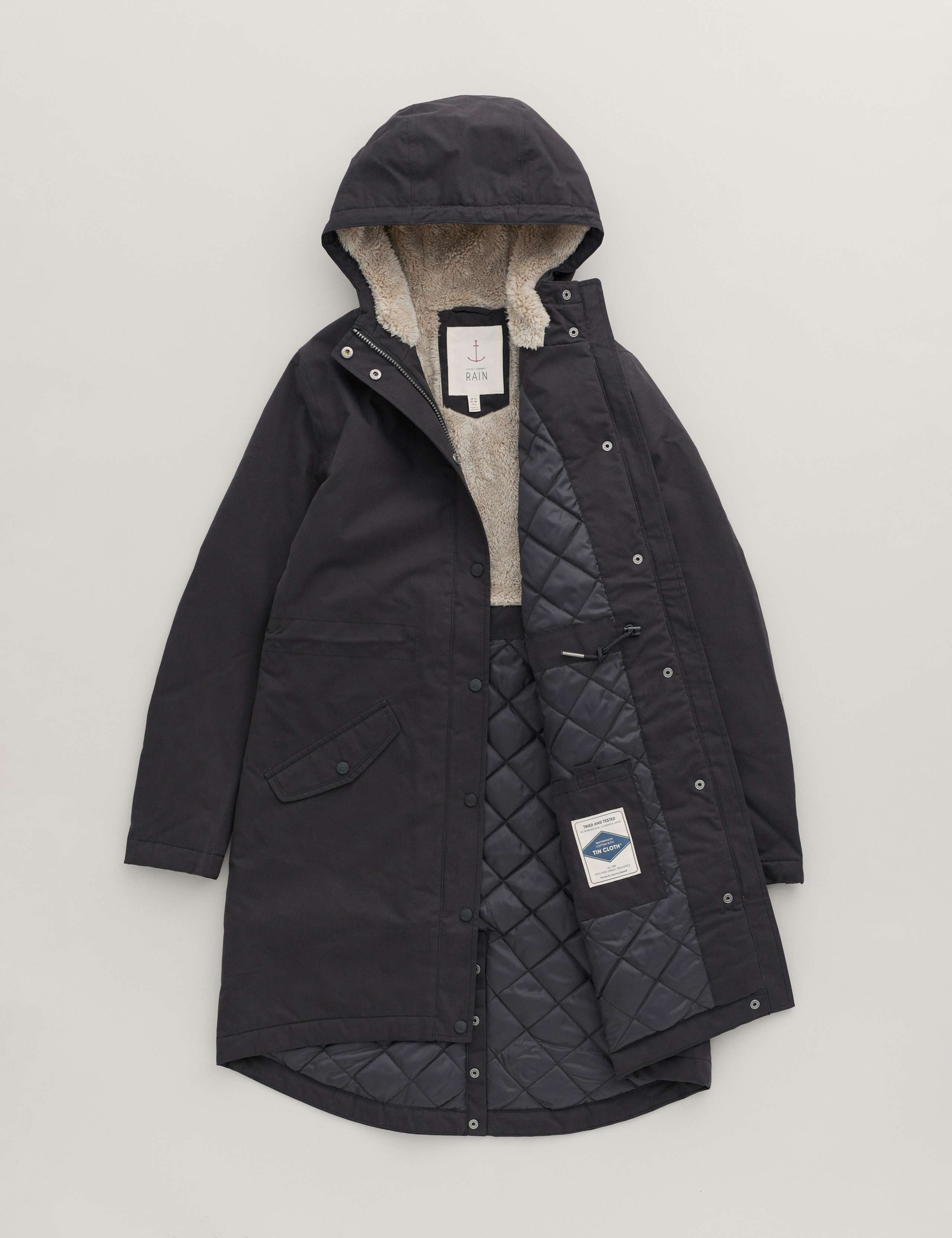 Cotton Rich Waterproof Longline Parka Coat 2 of 4
