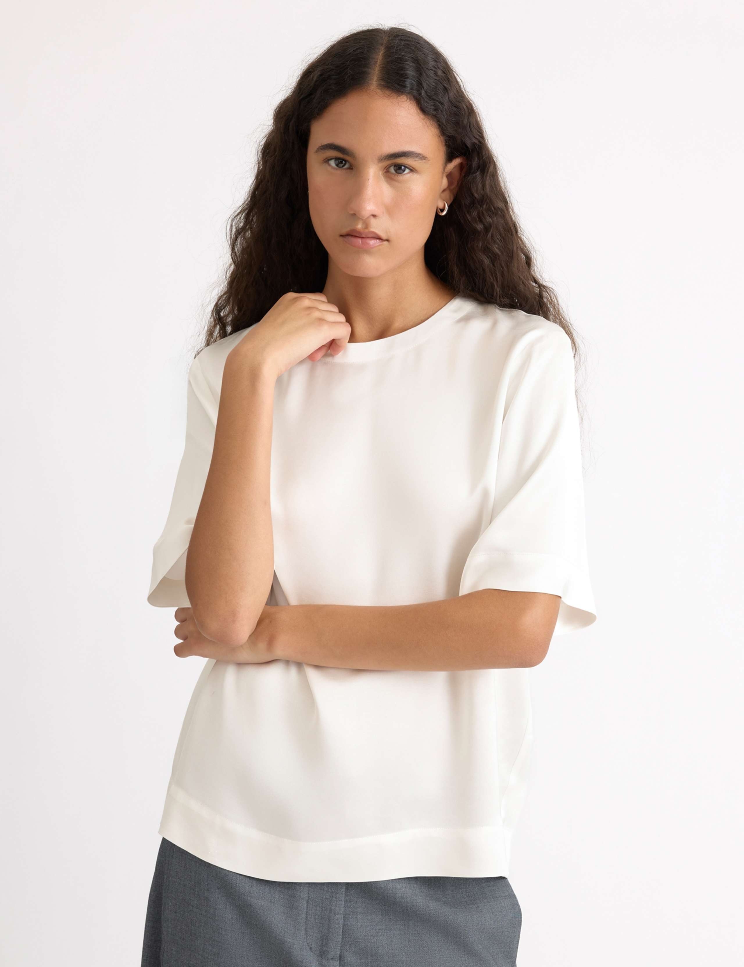Satin T-Shirt 1 of 6