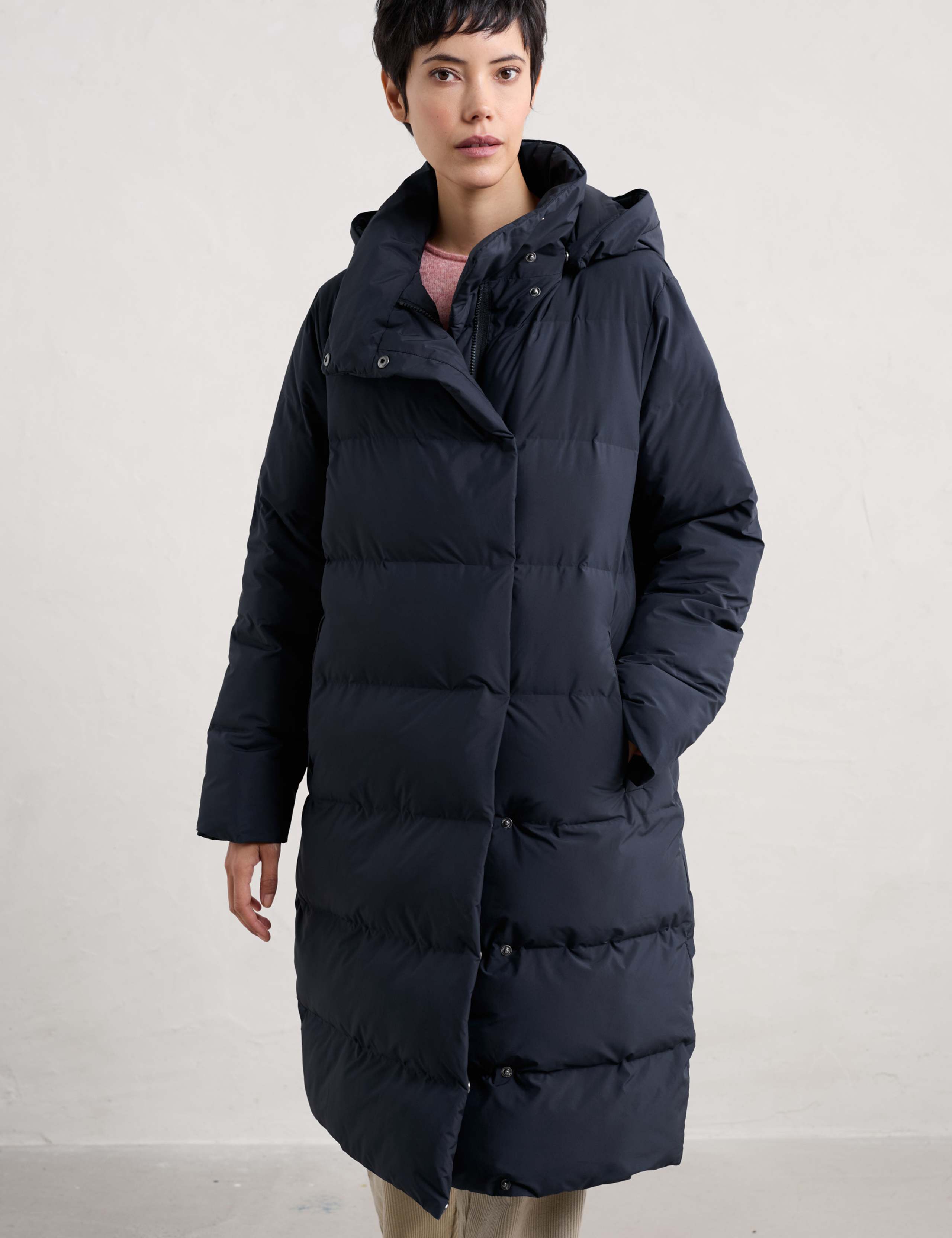 Hooded Longline Puffer Coat 5 of 5