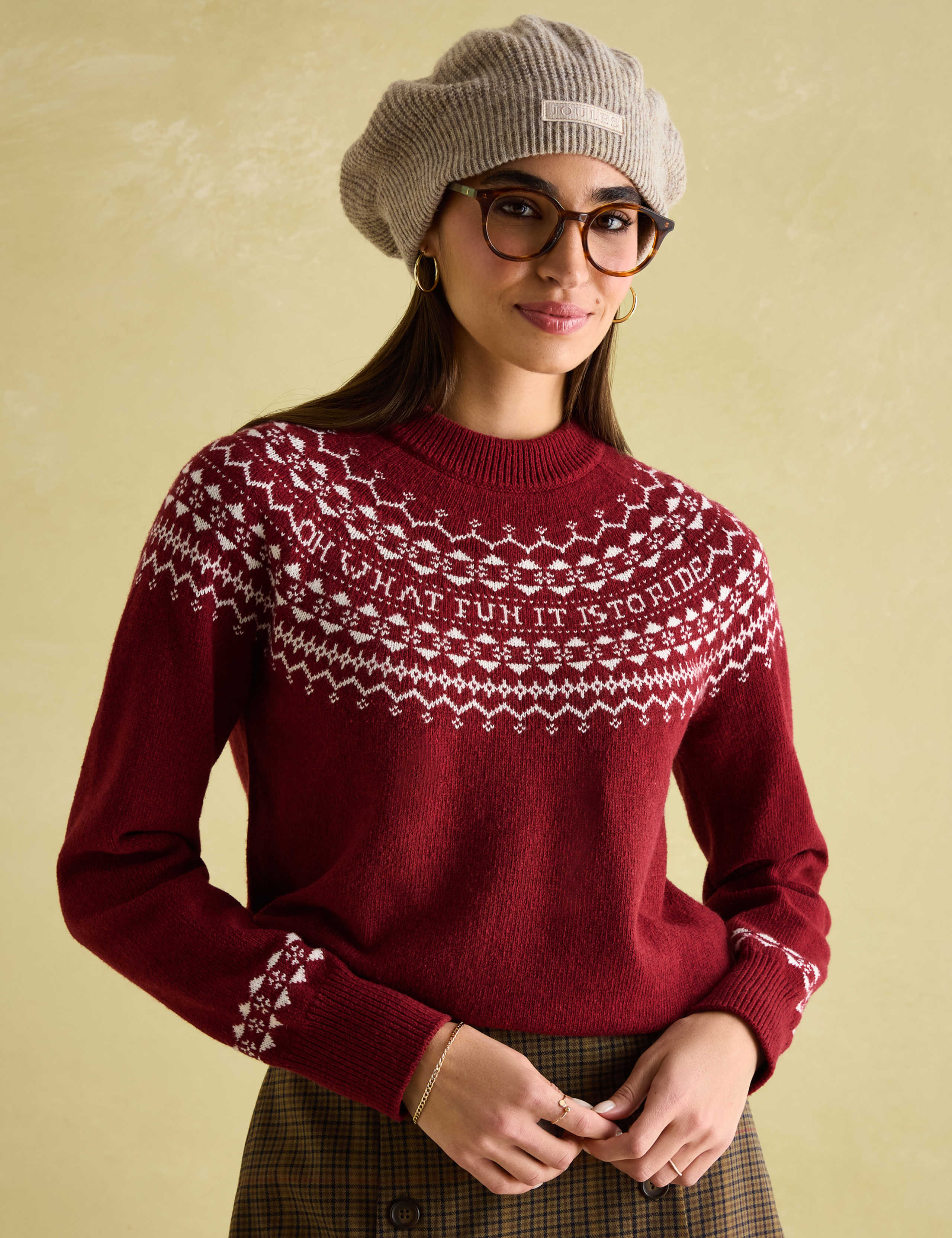 Cotton Rich Fair Isle Crew Neck Jumper 1 of 8