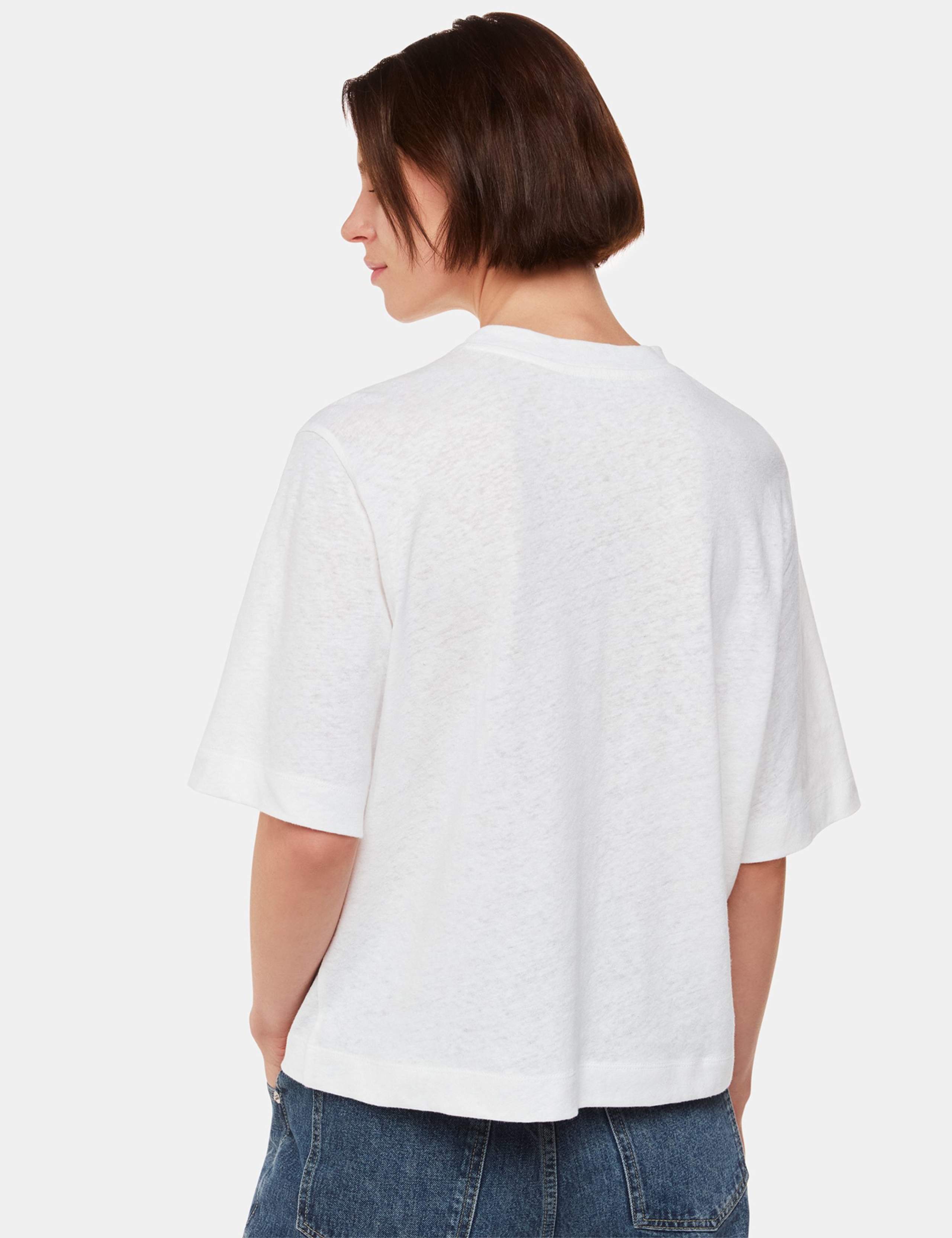 Linen Blend Pocket T-Shirt 4 of 4