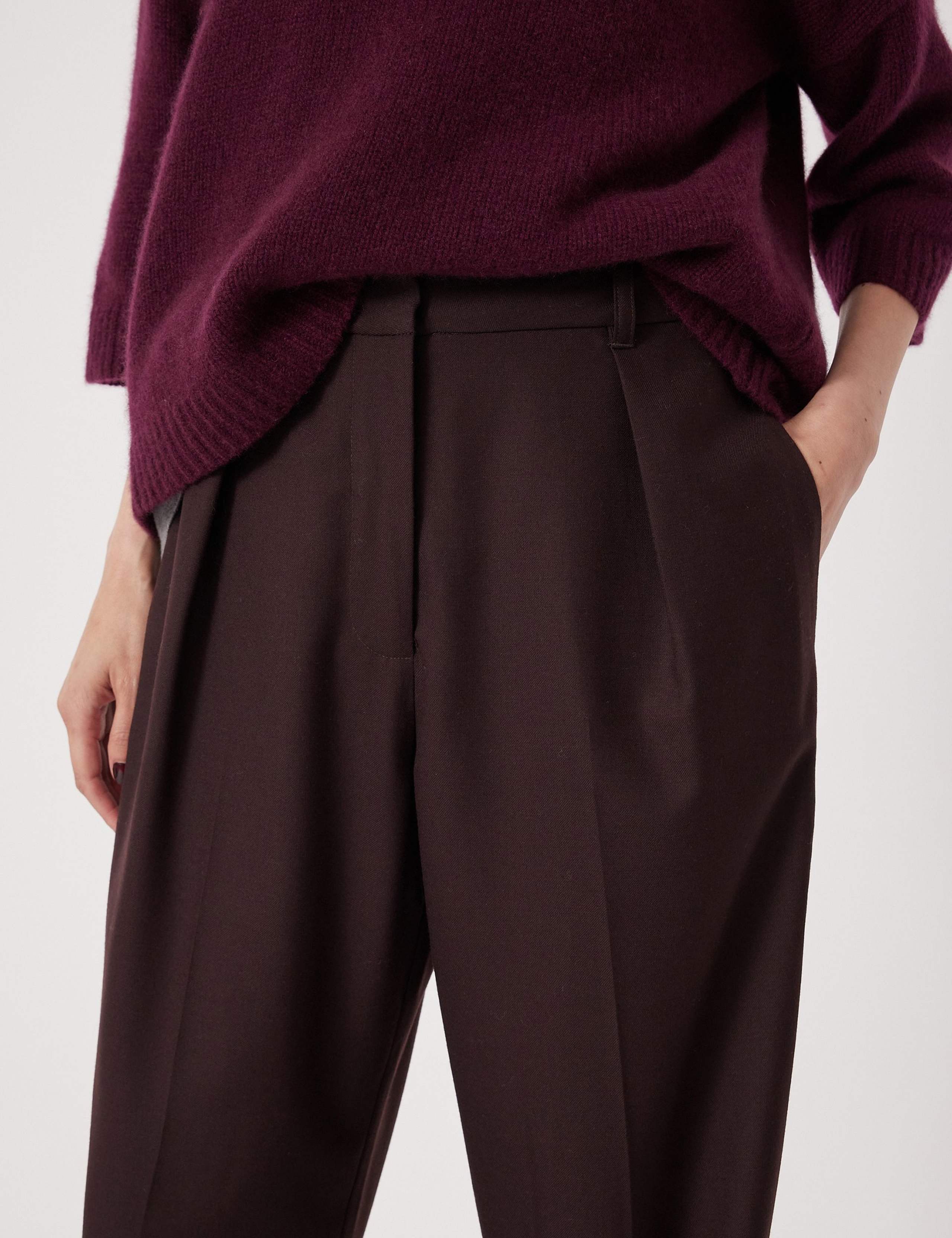 Wool Blend Tapered Trousers 5 of 5