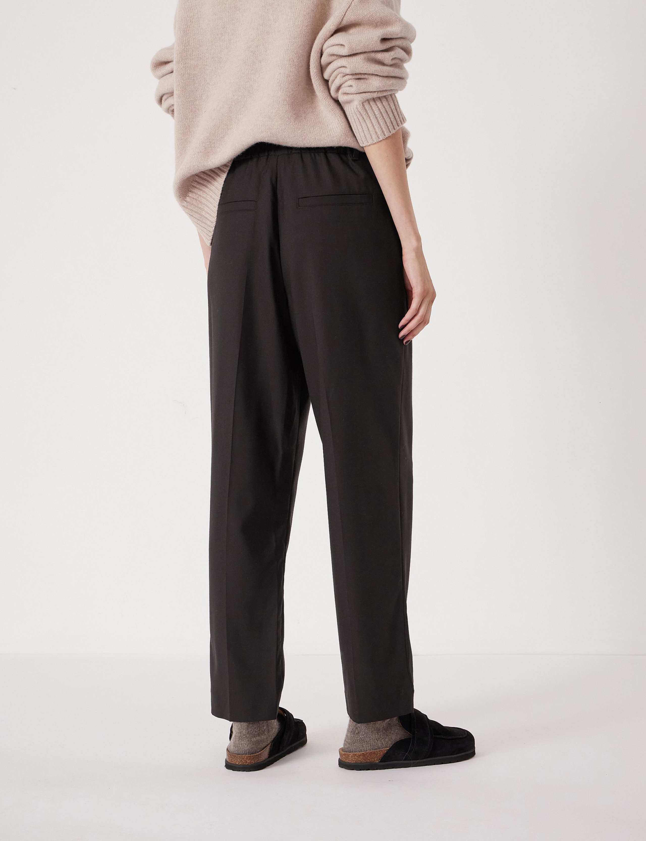 Wool Blend Tapered Trousers 4 of 5