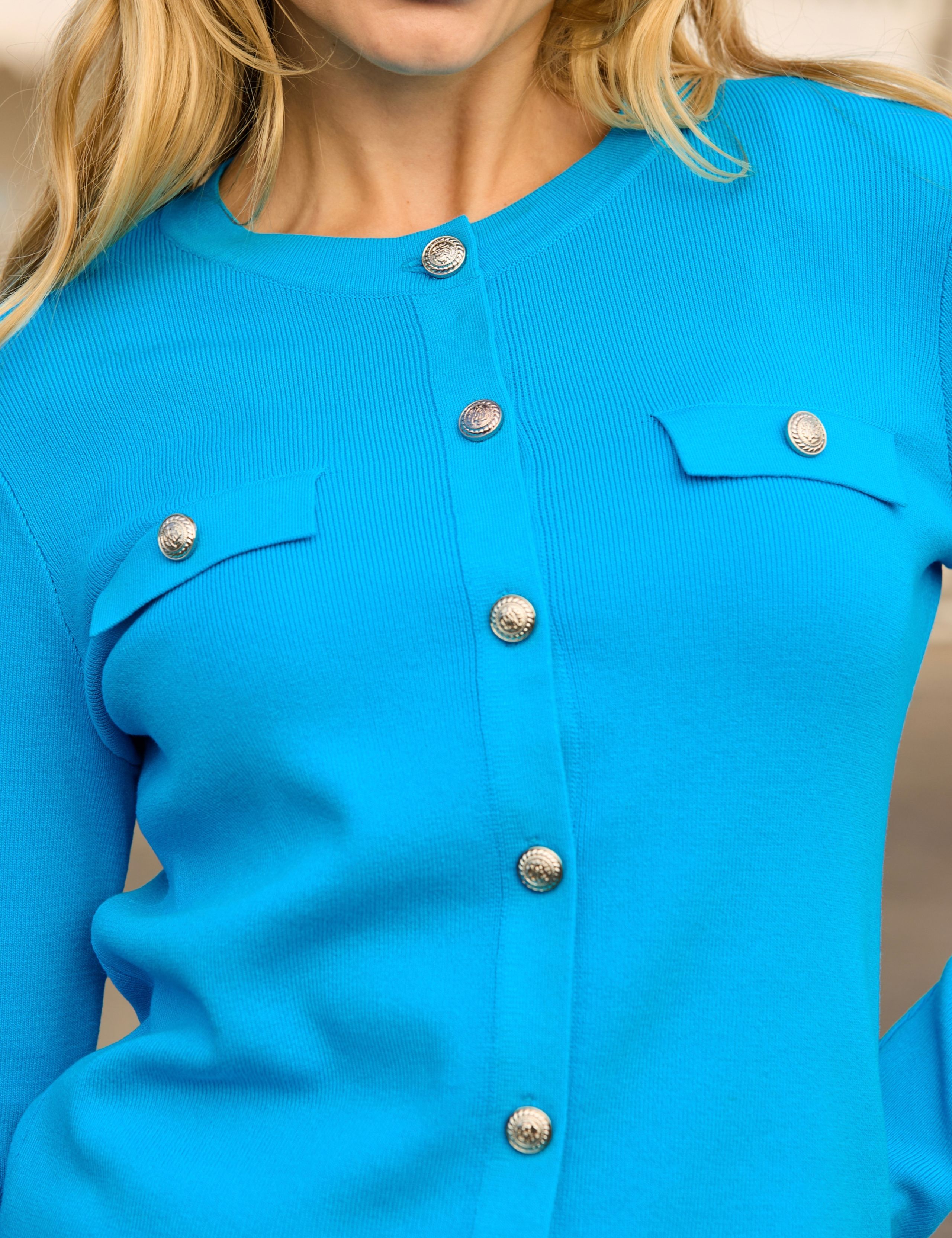 Premium Knit Button Front Cardigan 2 of 5