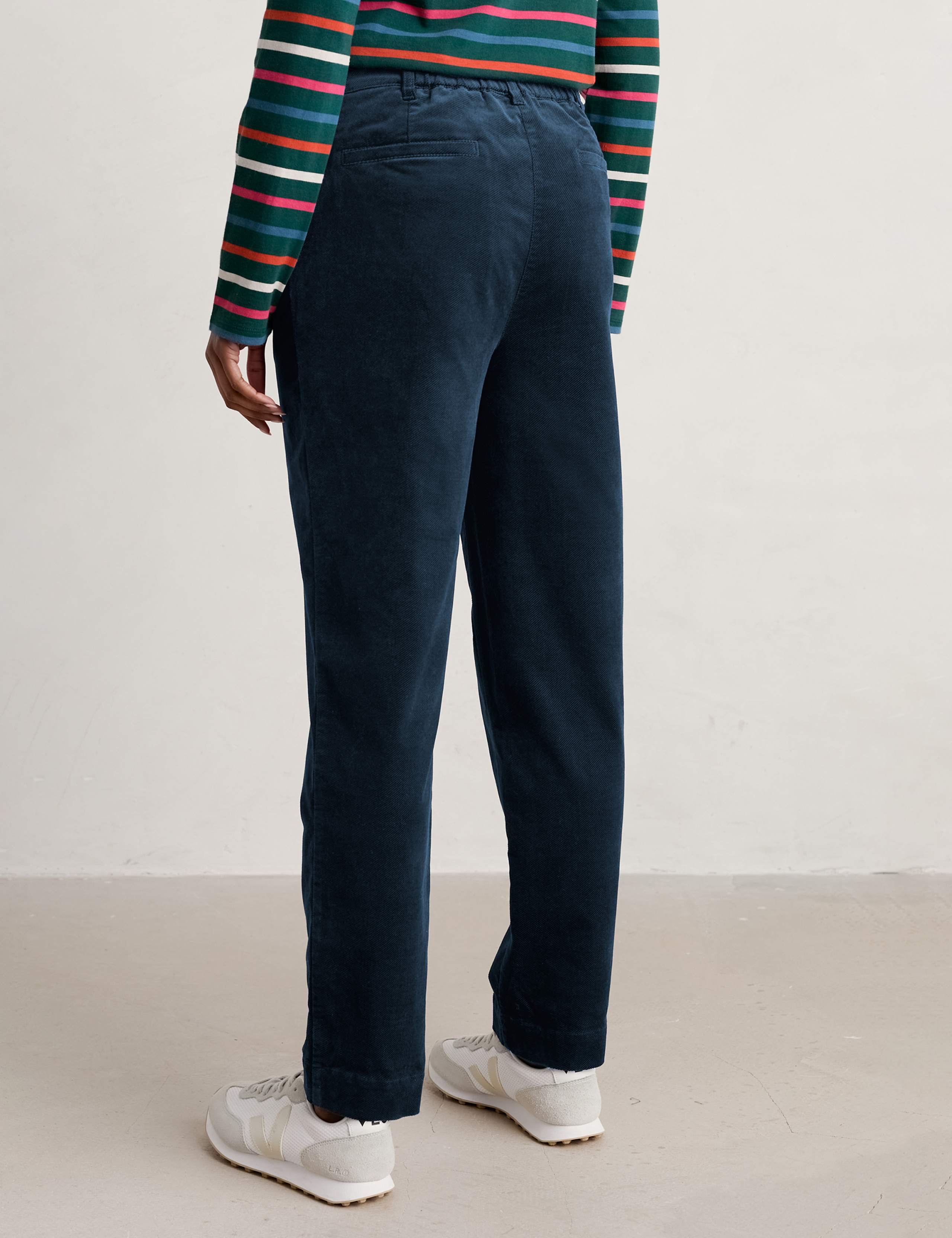 Cotton Rich Tapered Ankle Grazer Trousers 4 of 4