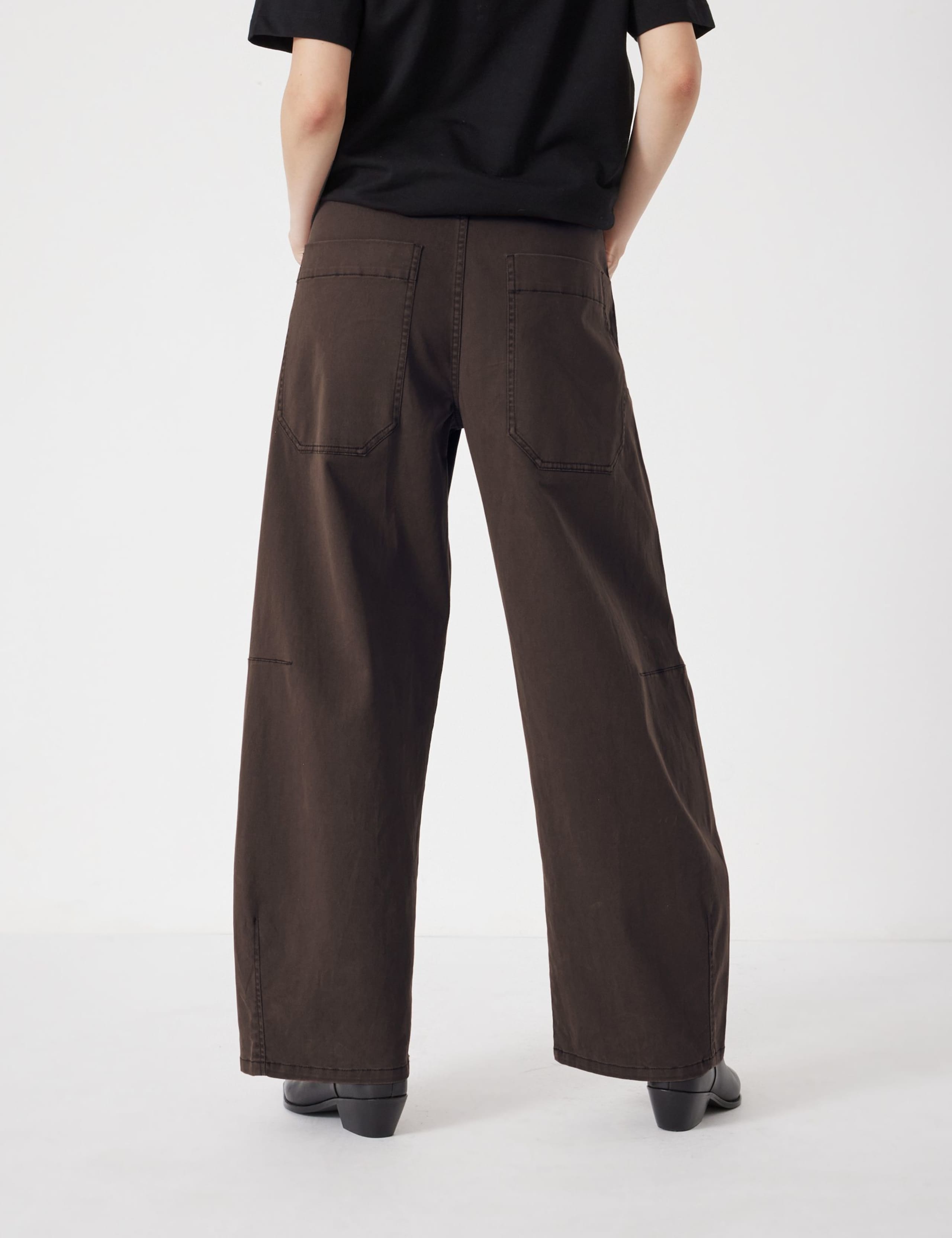 Cotton Rich Barrel Leg Trousers 6 of 6