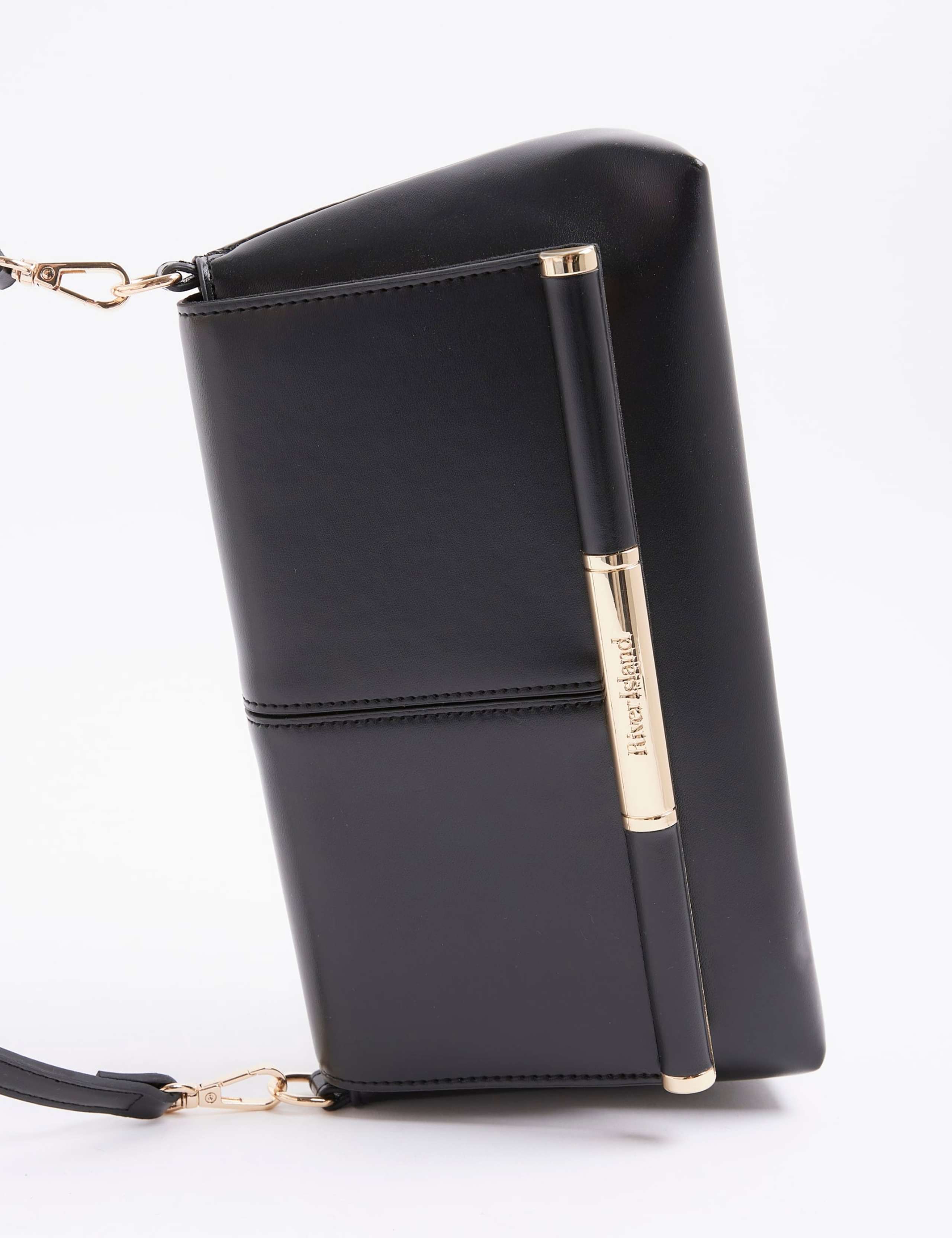 Faux Leather Patent Finish Clutch Bag 3 of 5
