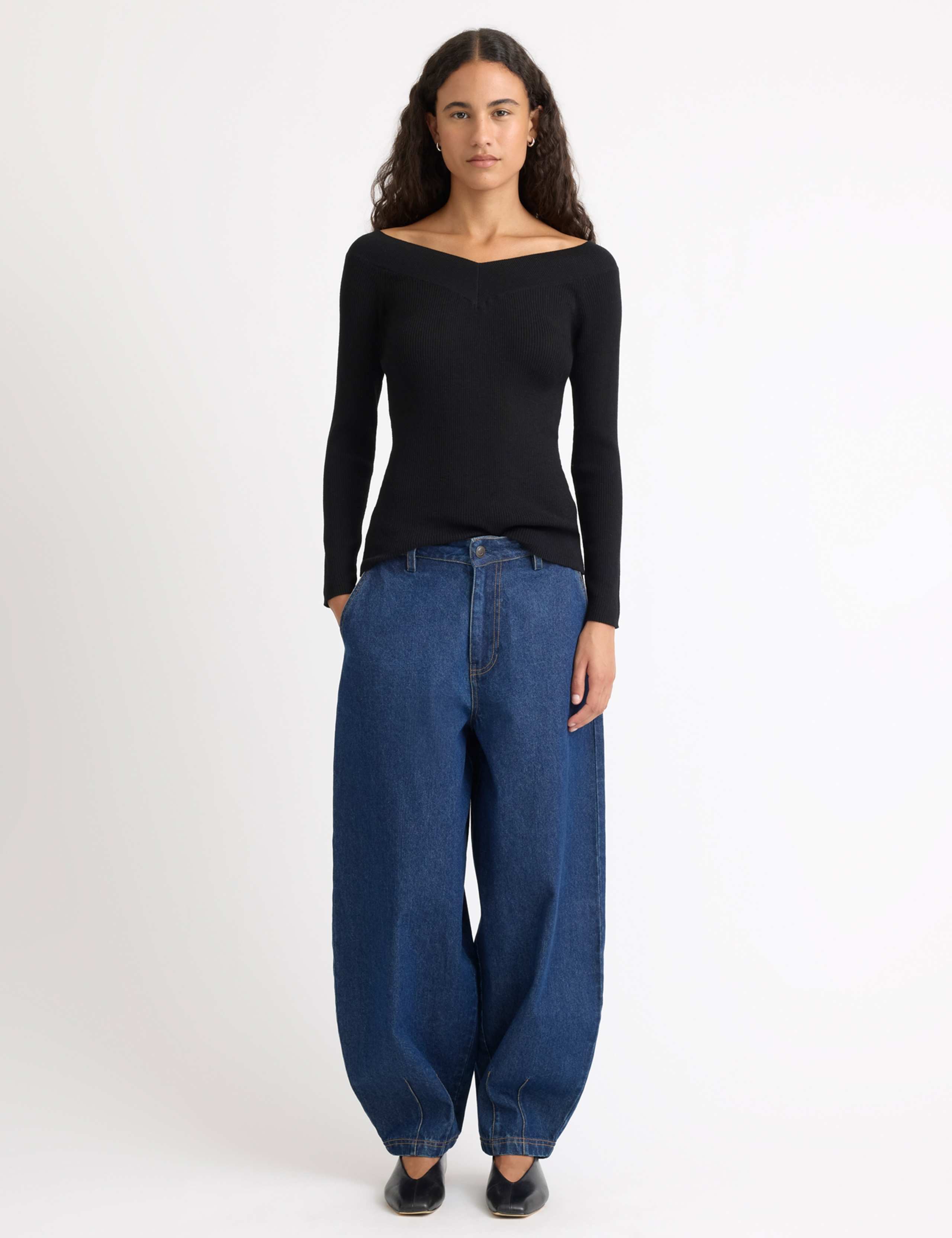 Ribbed Bardot Top 5 of 5