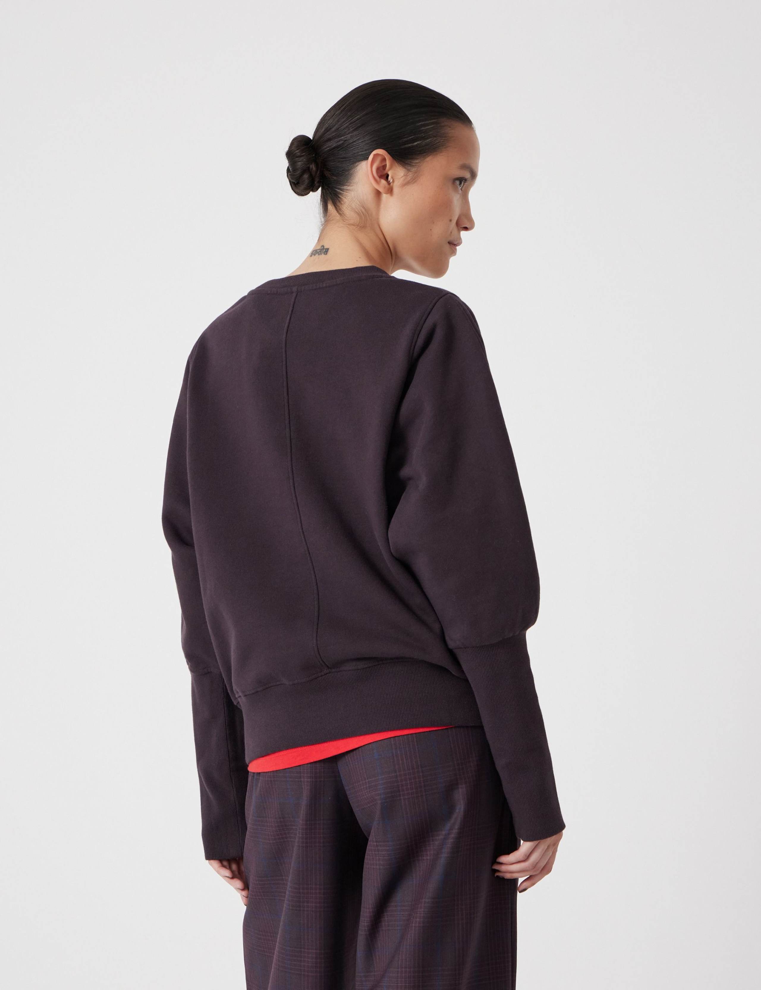 Pure Cotton Relaxed Puff Sleeve Sweatshirt 4 of 5