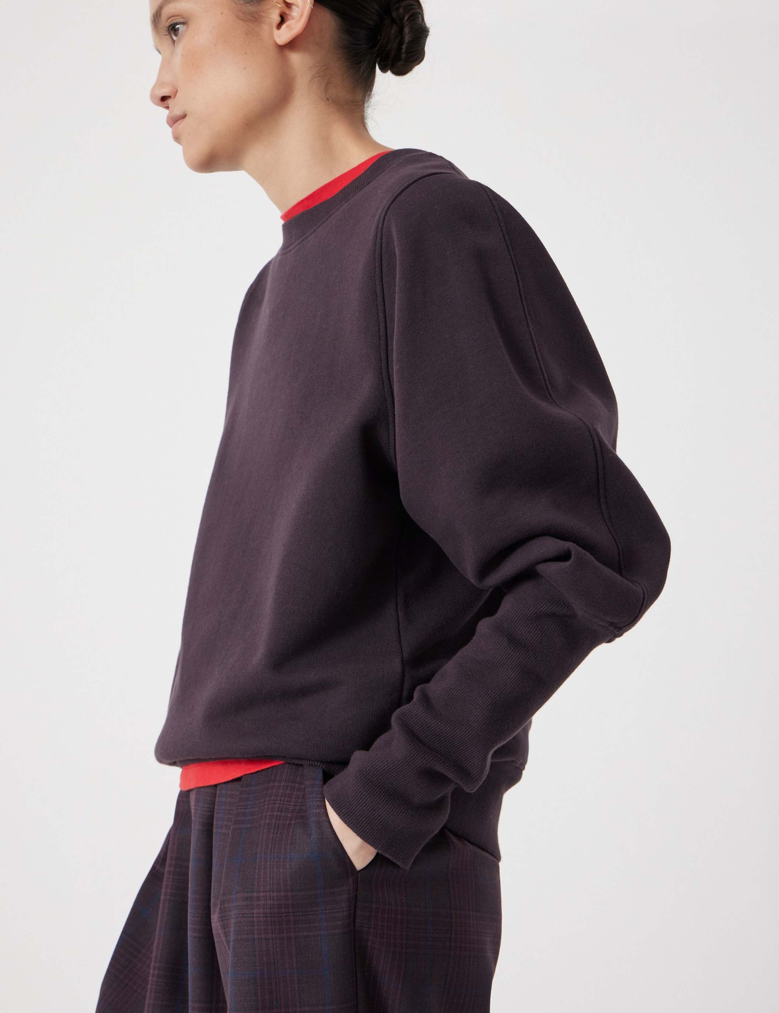 Pure Cotton Relaxed Puff Sleeve Sweatshirt 5 of 5