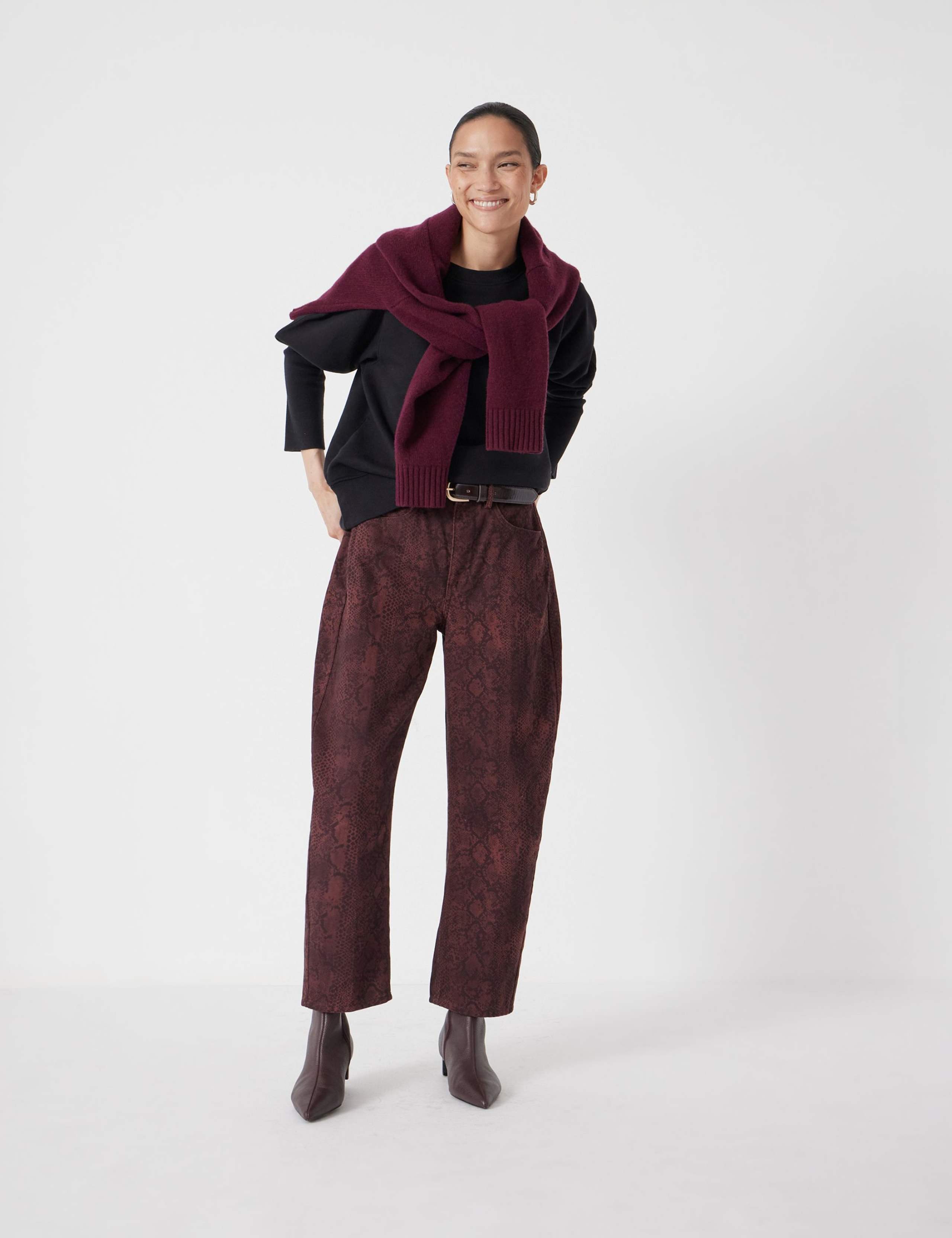 Pure Cotton Relaxed Puff Sleeve Sweatshirt 3 of 6