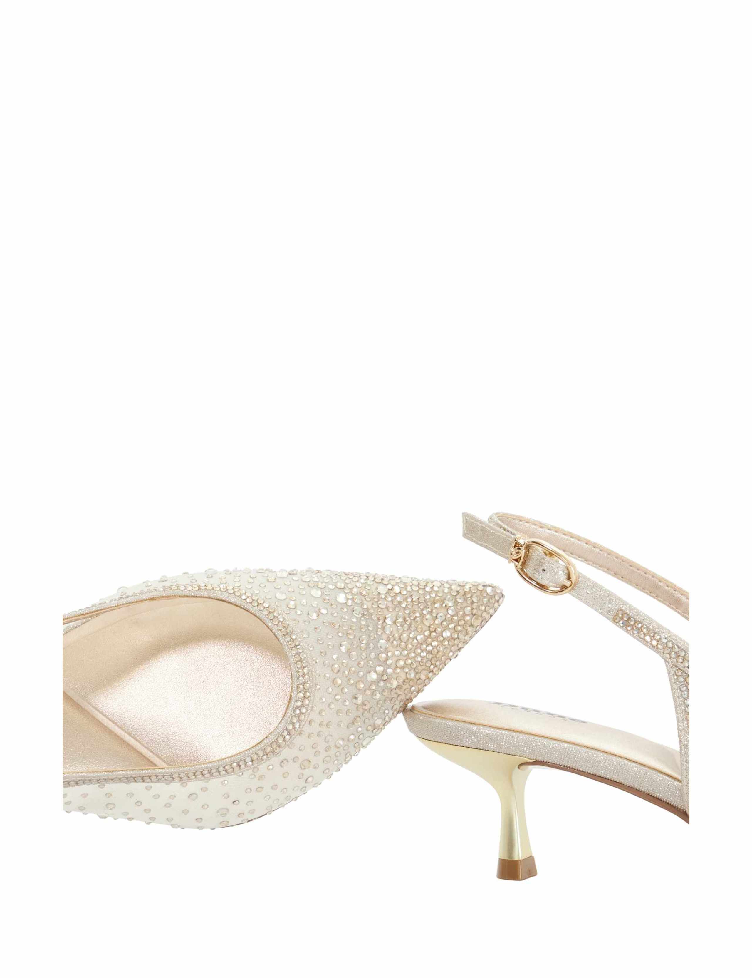Sparkle Kitten Heel Slingback Shoes 3 of 5