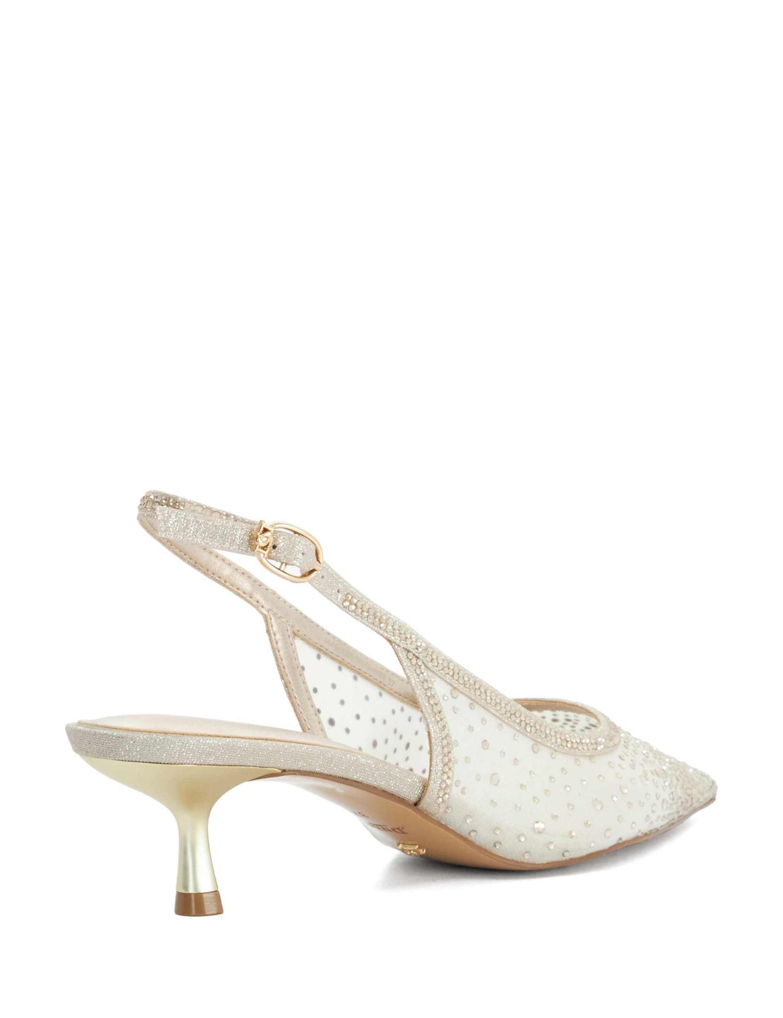 Sparkle Kitten Heel Slingback Shoes 5 of 5