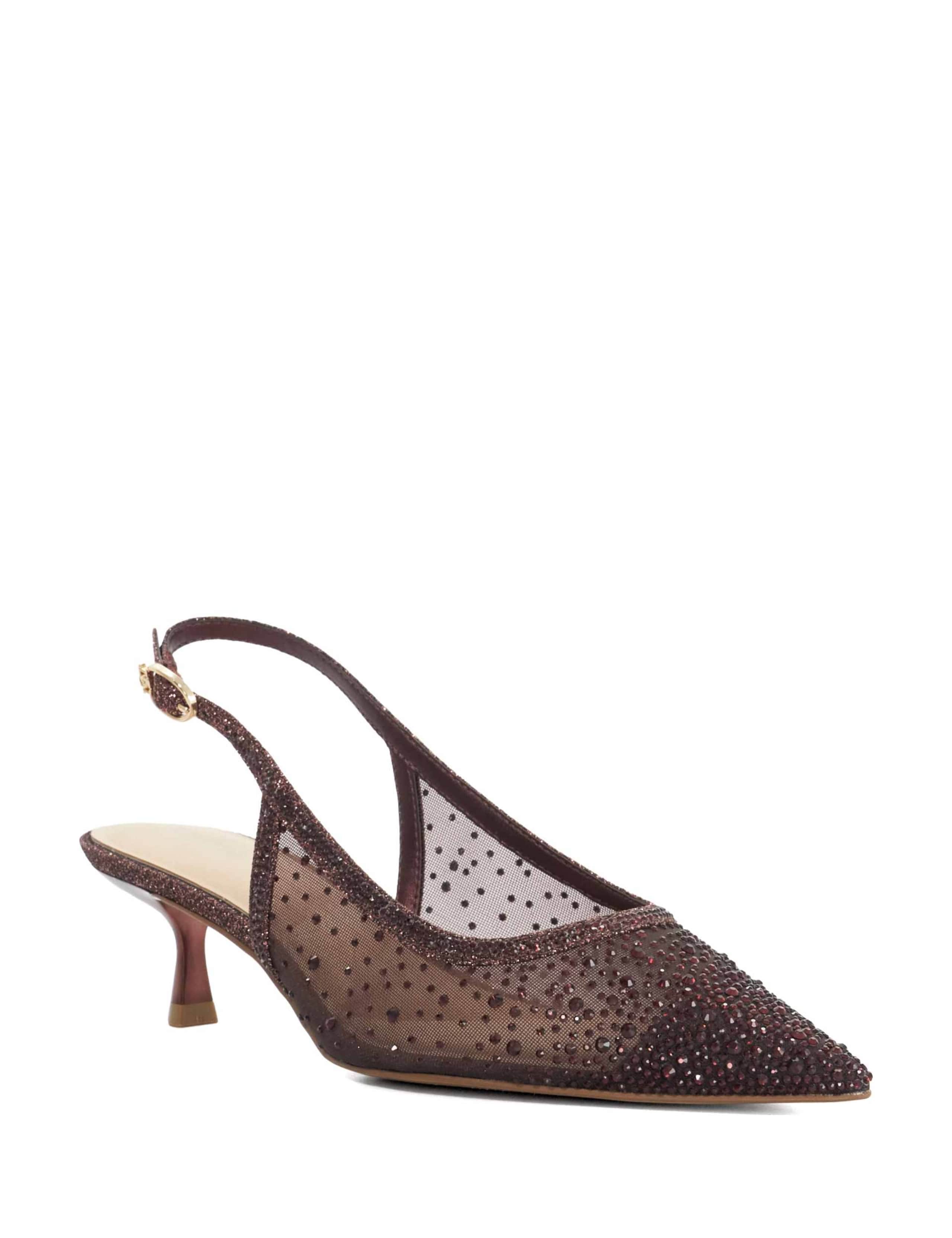 Sparkle Kitten Heel Slingback Shoes 3 of 5