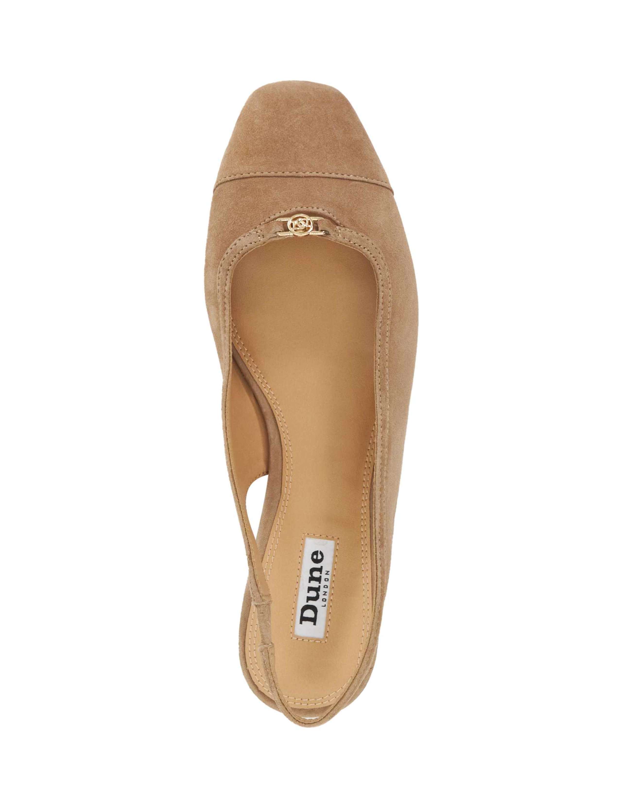 Suede Flat Slingback Shoes 2 of 5
