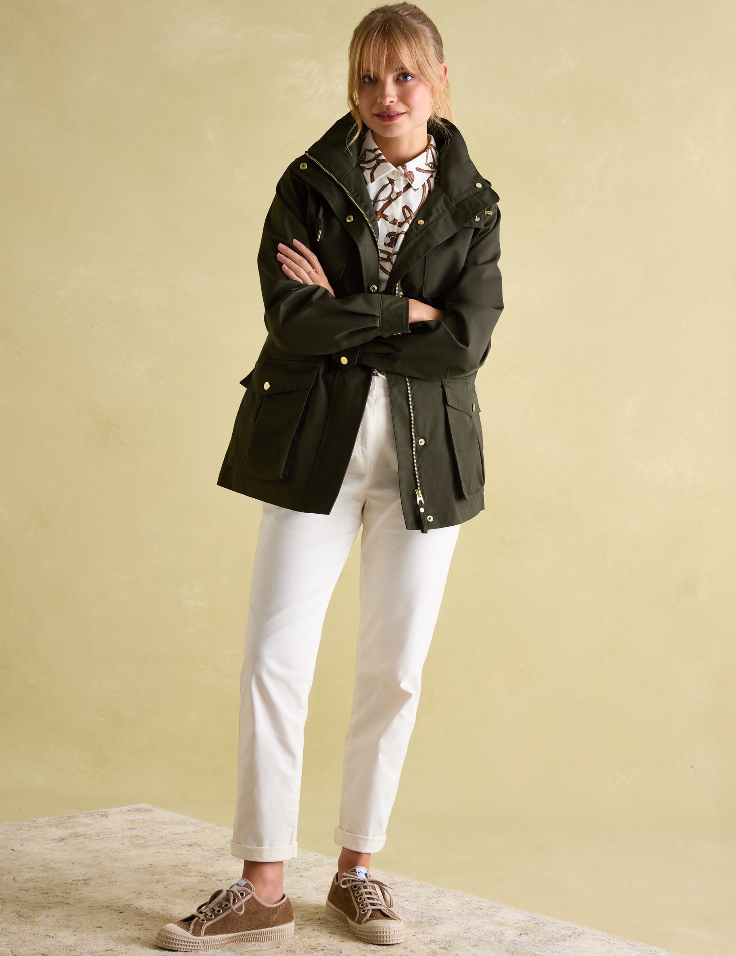 Pure Cotton Hooded Raincoat 3 of 7