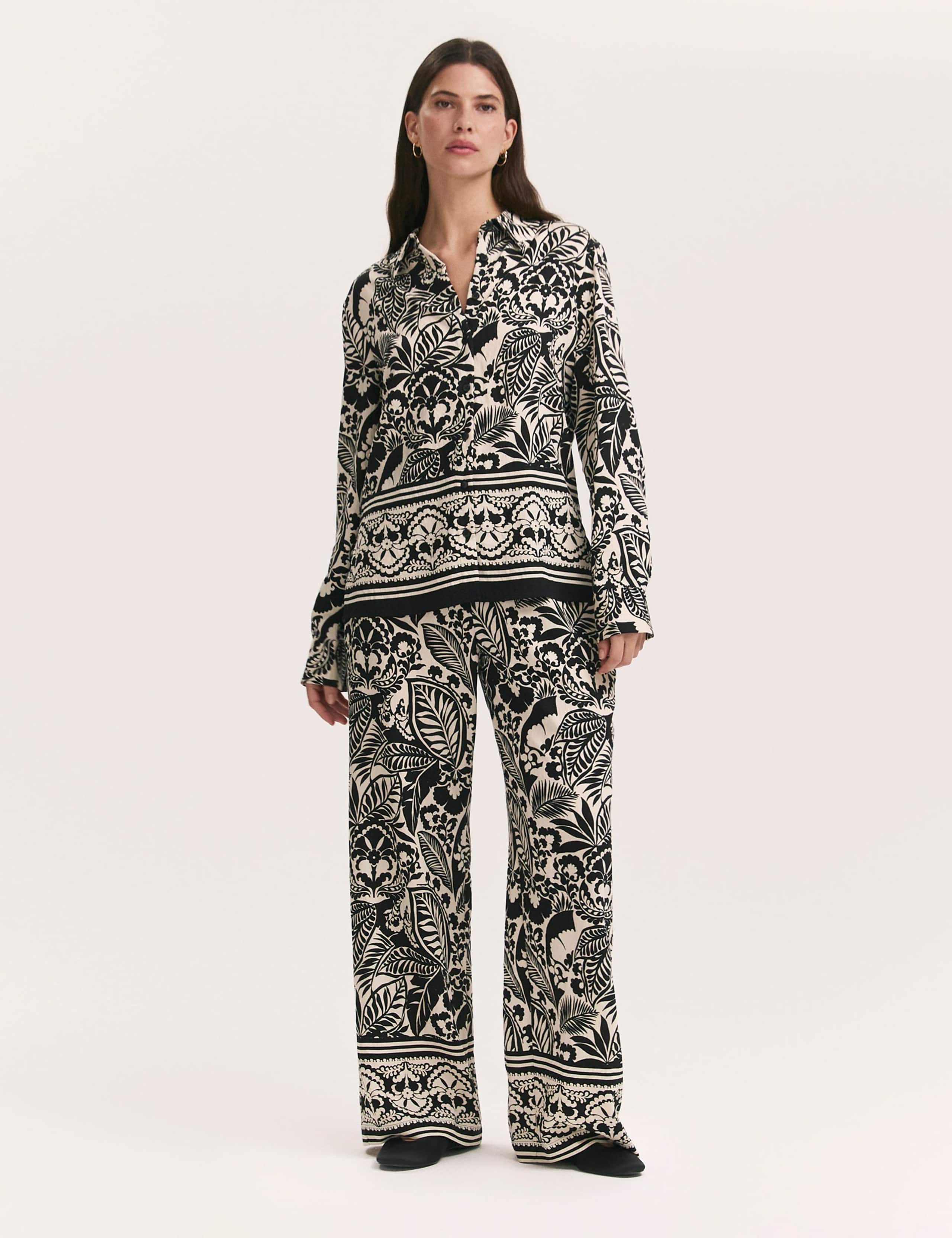 Floral Print Collared Shirt 3 of 4