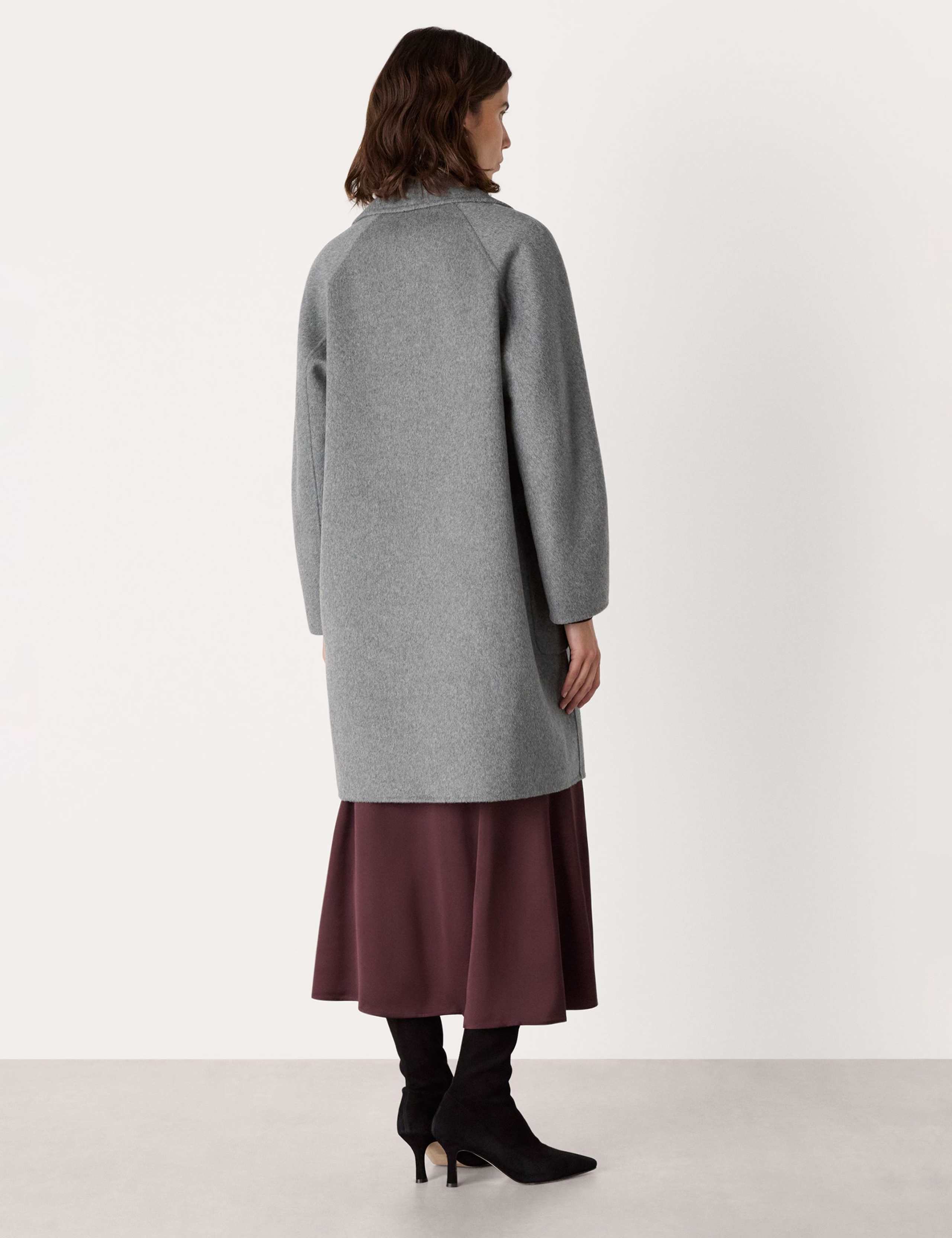 Wool Rich Relaxed Single Breasted Overcoat 3 of 4