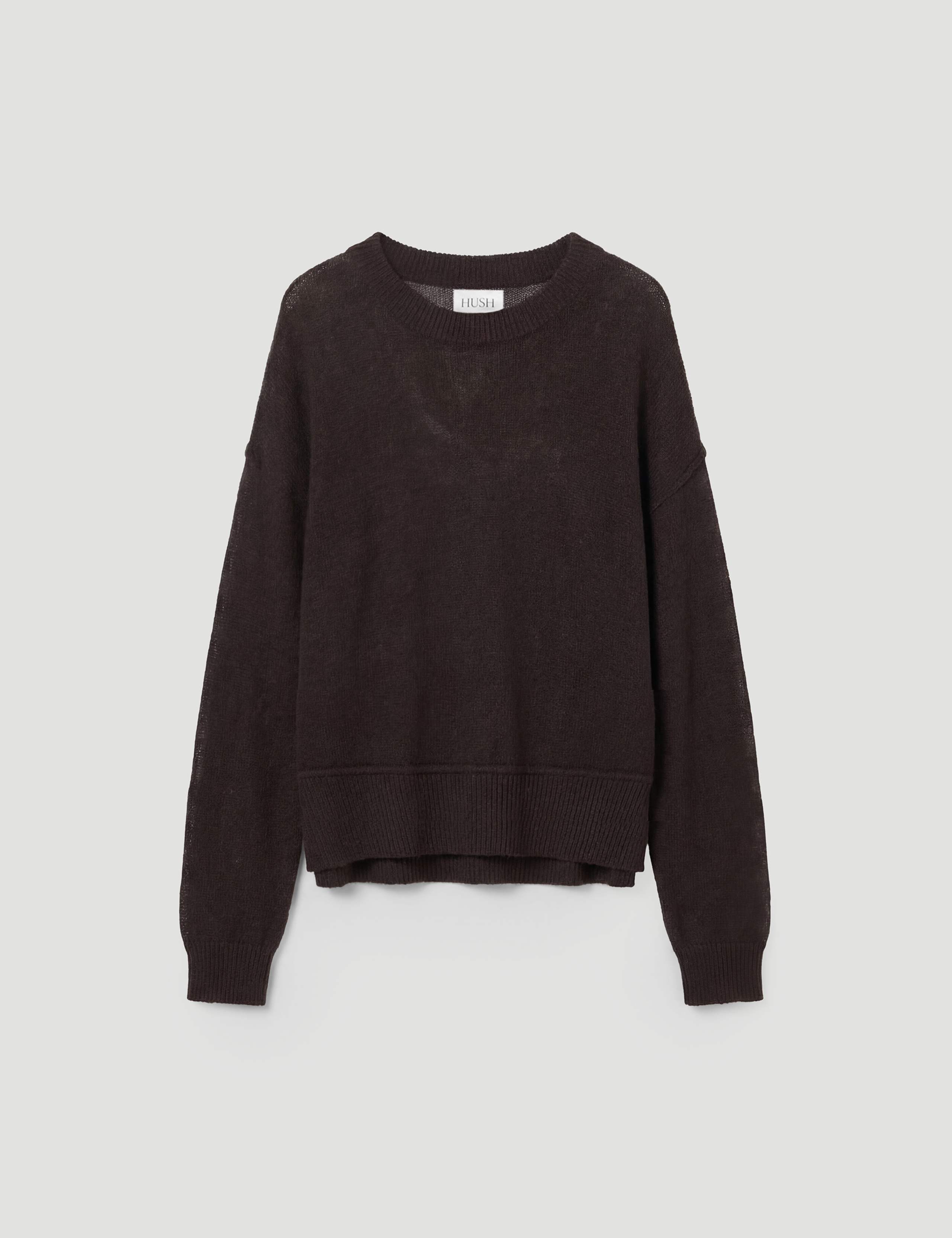 Linen Blend Crew Neck Jumper 2 of 5