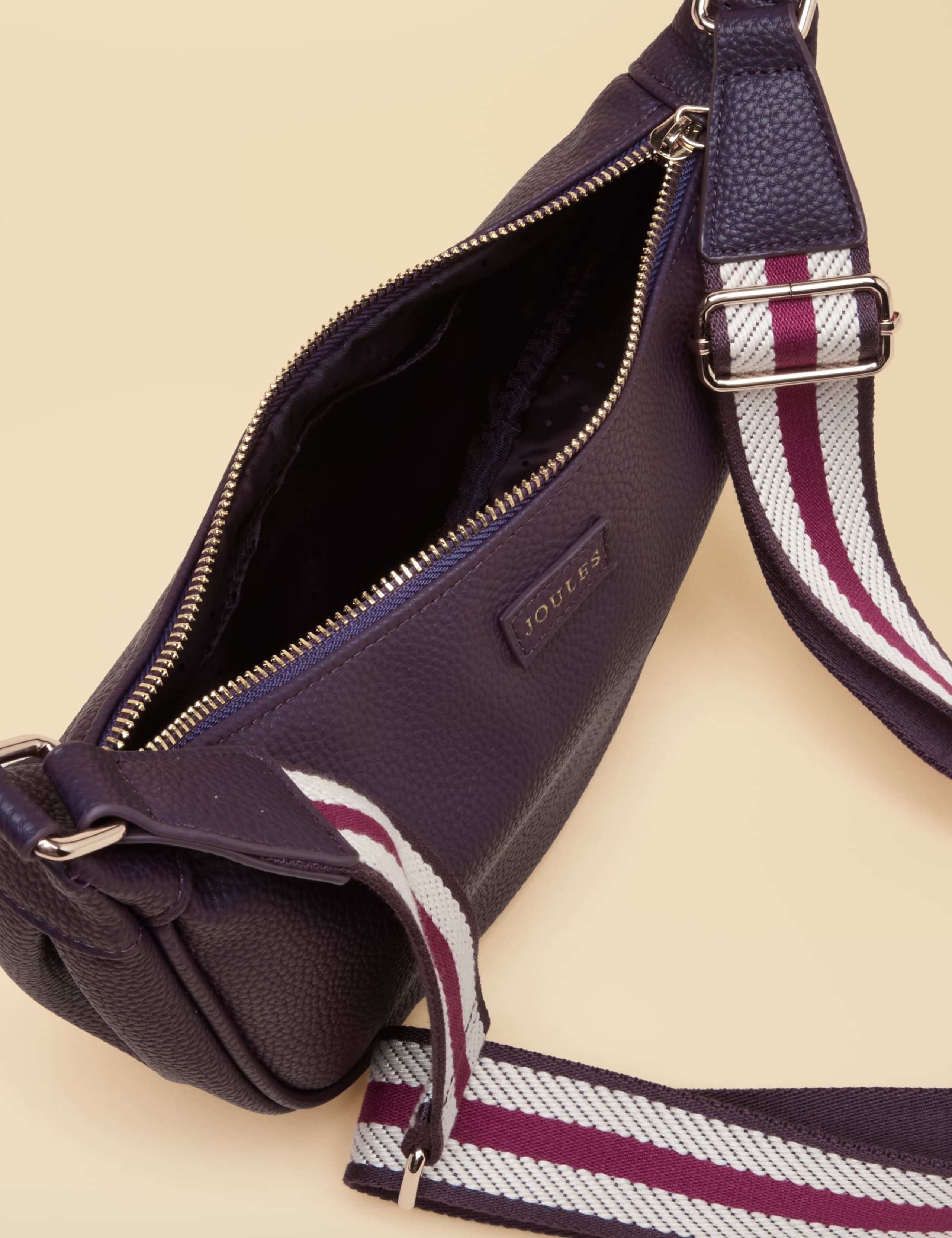 Faux Leather Zip Detail Cross Body Bag 3 of 8
