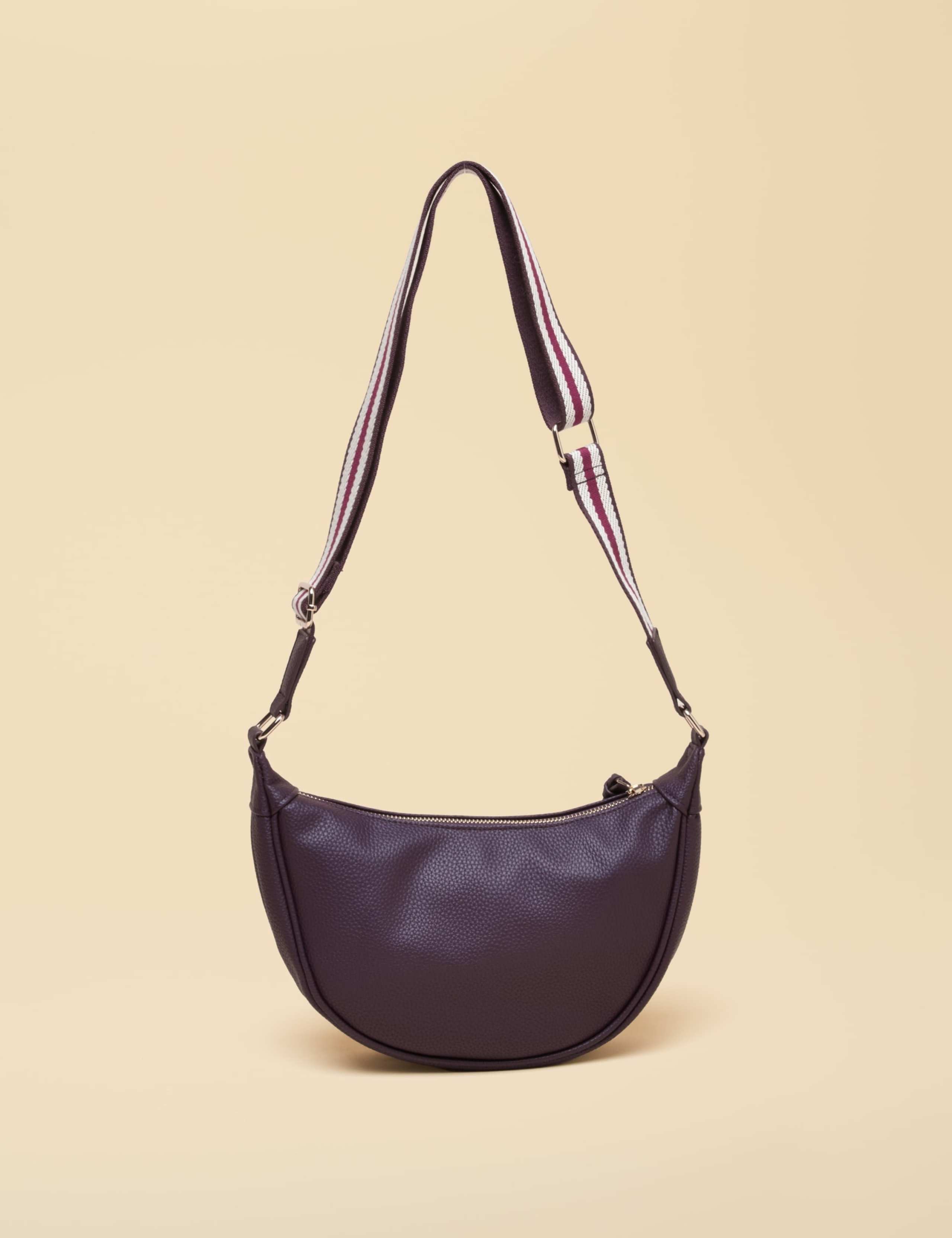 Faux Leather Zip Detail Cross Body Bag 7 of 8