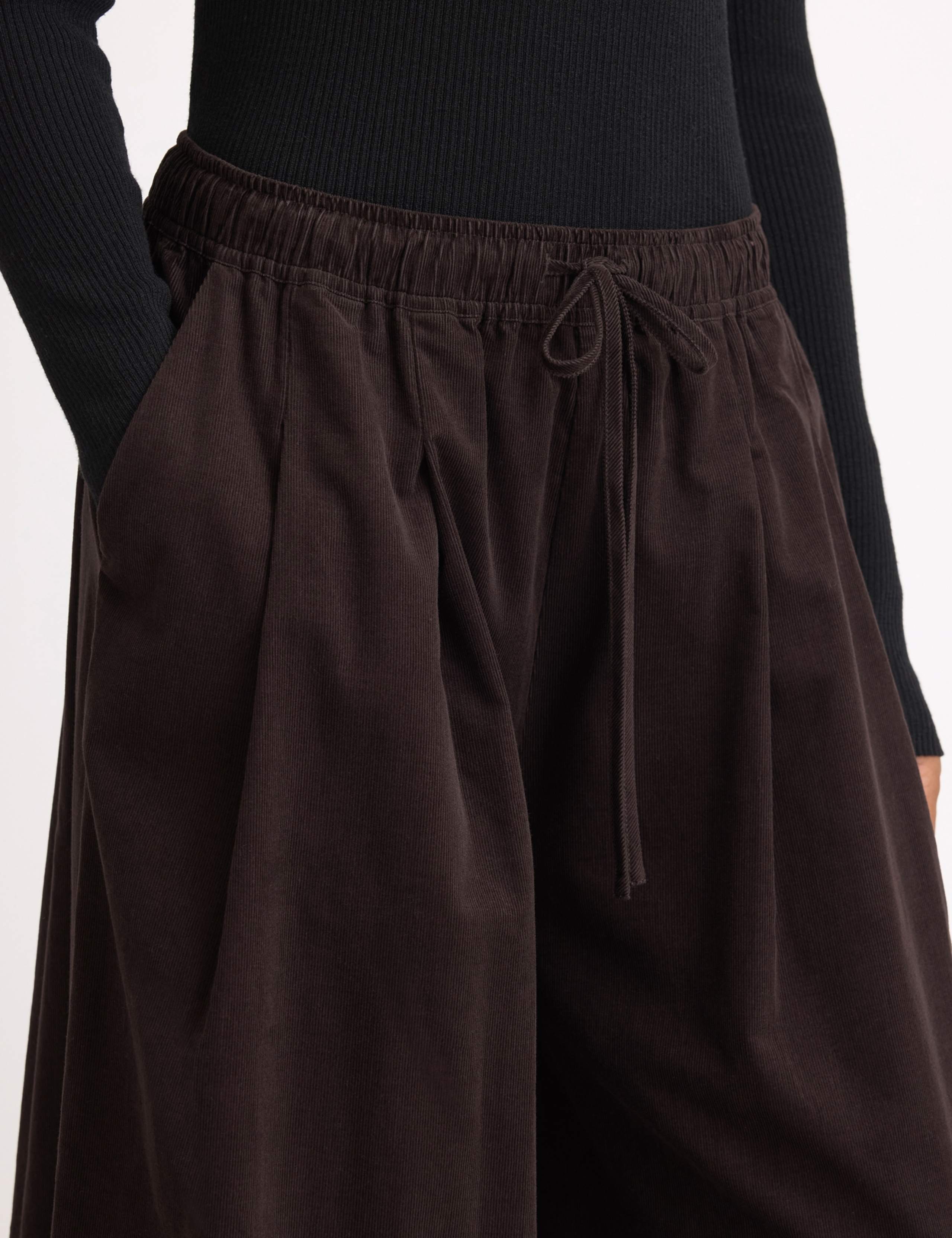 Cord Drawstring Elasticated Waist Culottes 5 of 5