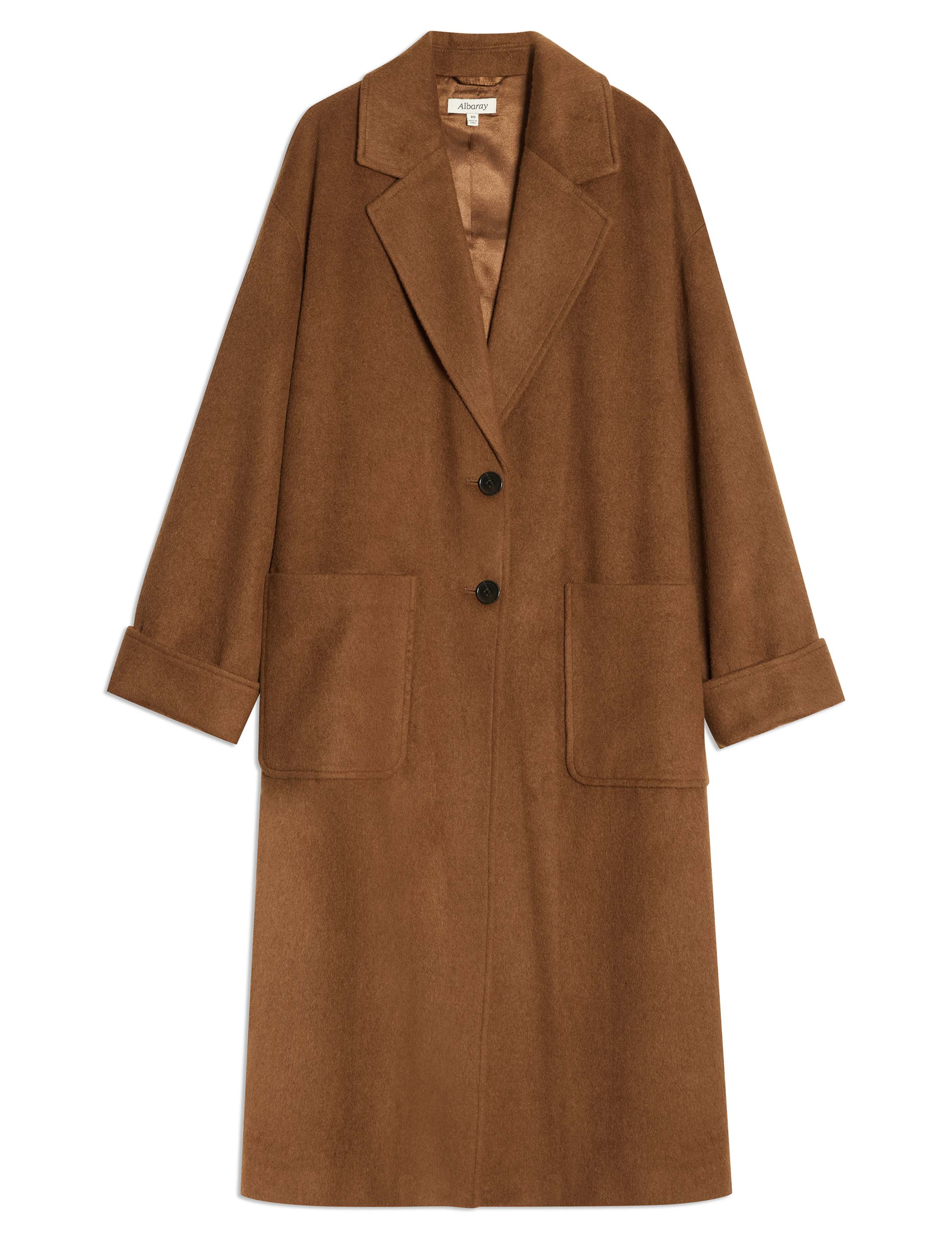 Wool Blend Single Breasted Coat 5 of 5