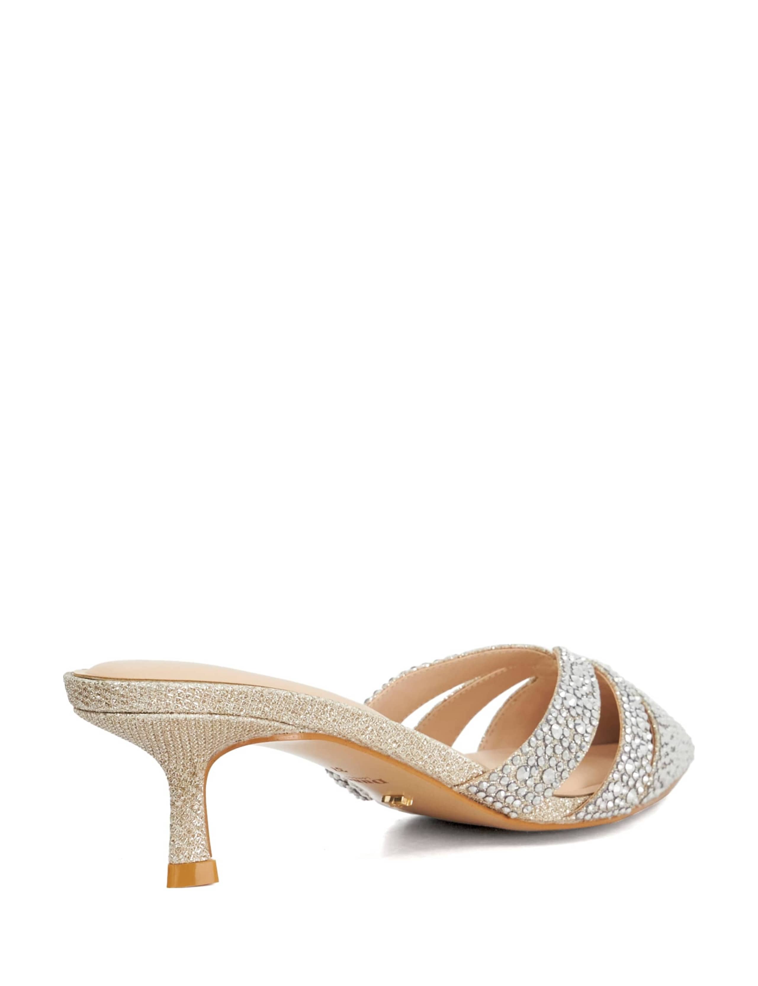 Diamante Embellished Kitten Heels 5 of 6