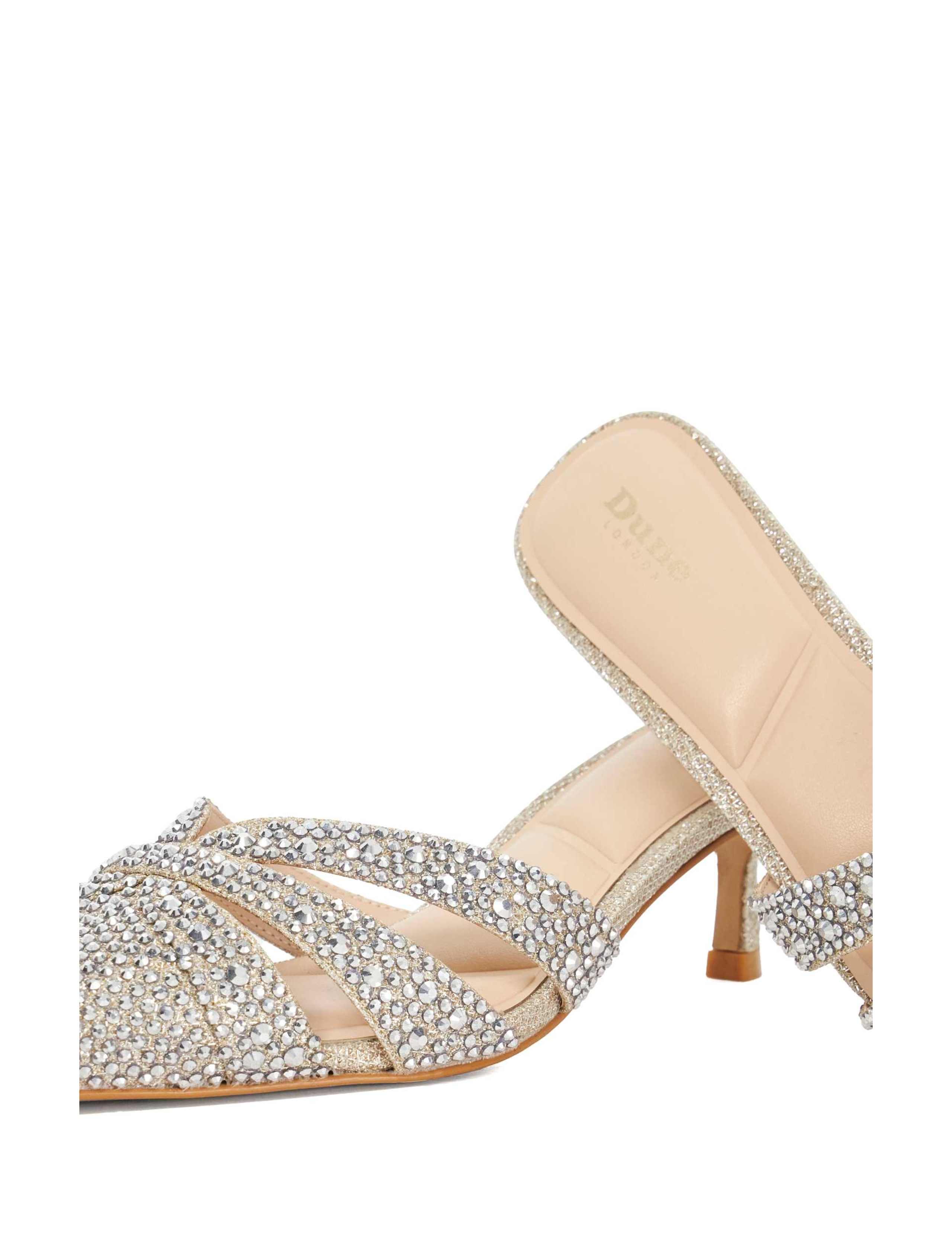 Diamante Embellished Kitten Heels 6 of 6