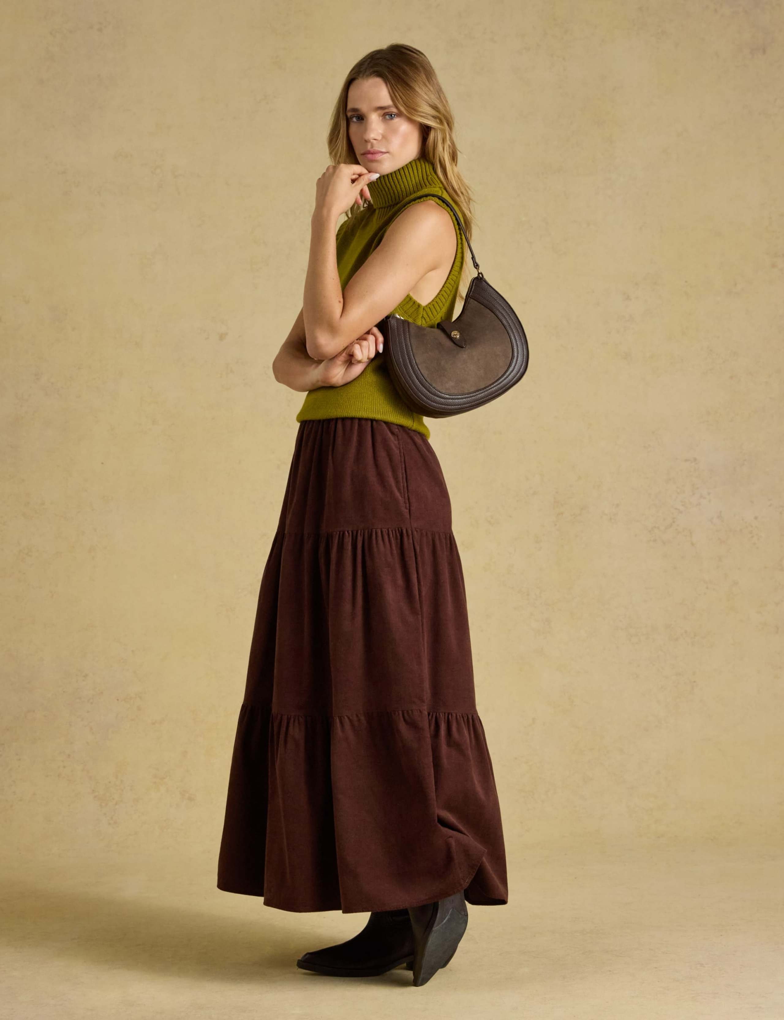Faux Leather Saddle Cross Body Bag 2 of 8