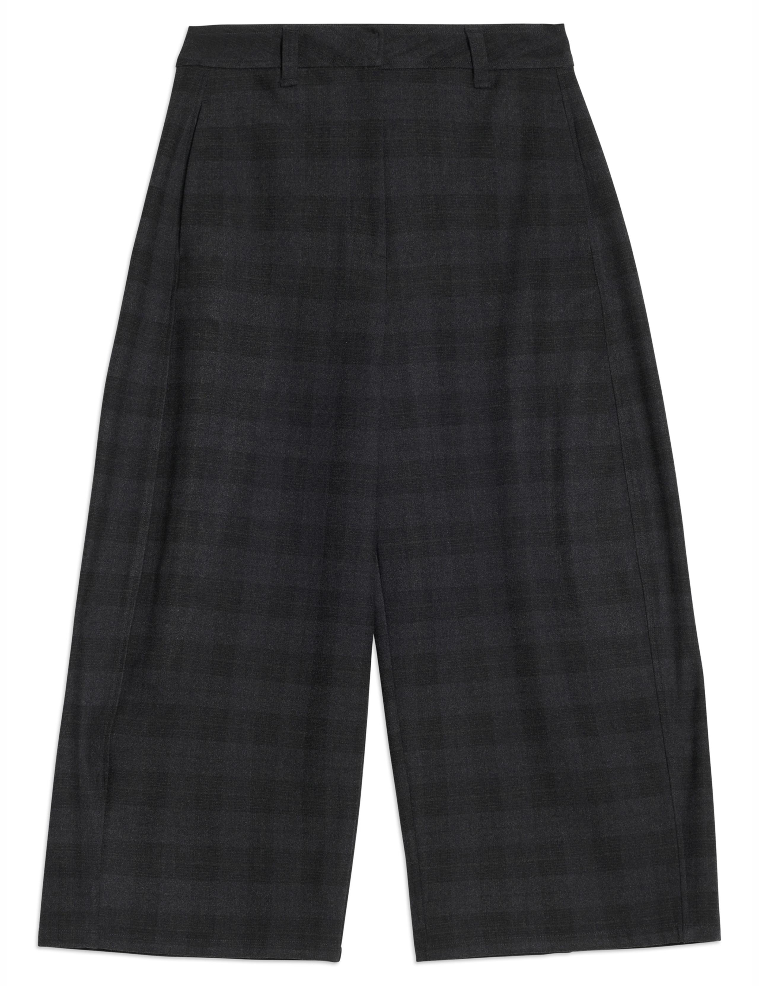Checked Barrel Leg Ankle Grazer Trousers 2 of 5
