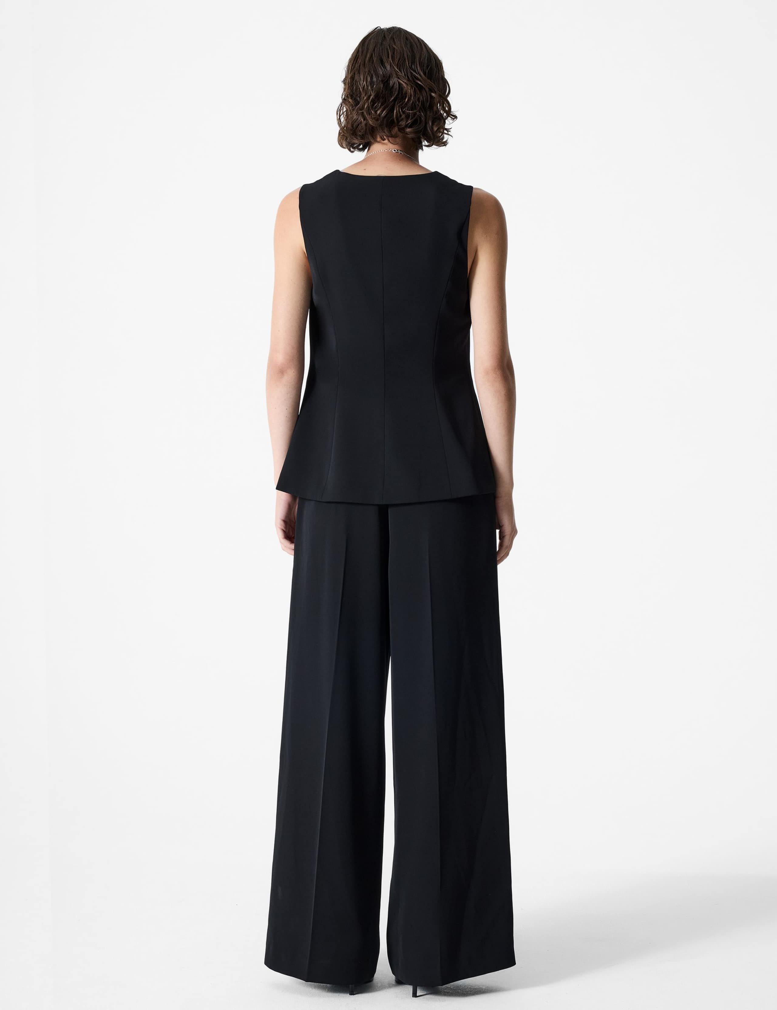 Sleeveless Tailored Wide Leg Jumpsuit 3 of 3
