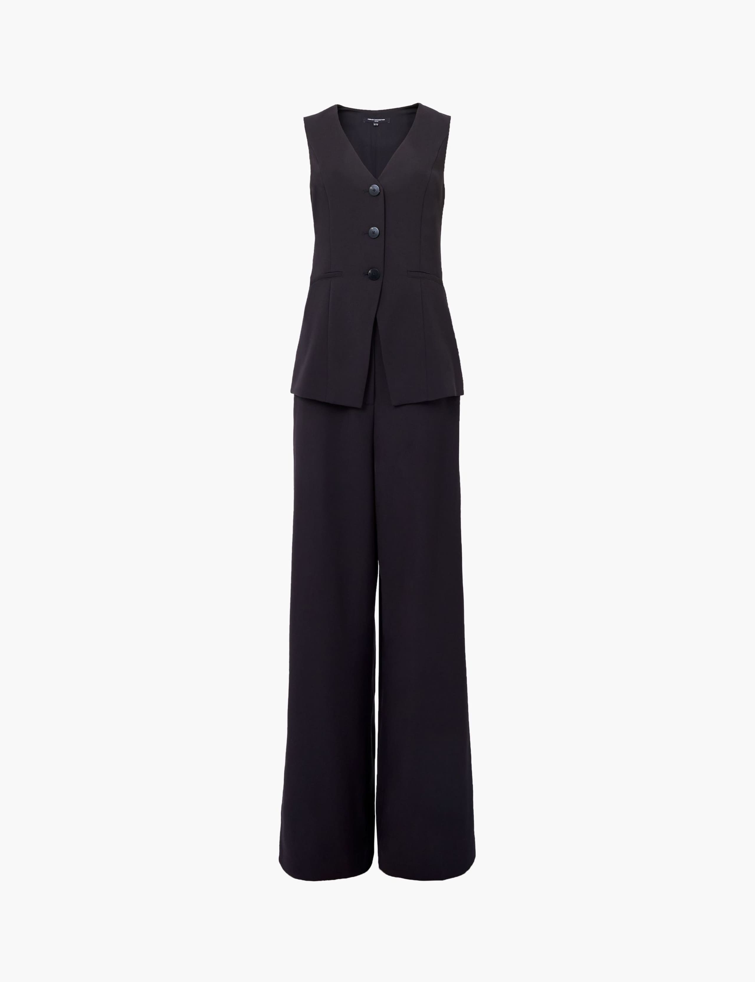 Sleeveless Tailored Wide Leg Jumpsuit 2 of 3
