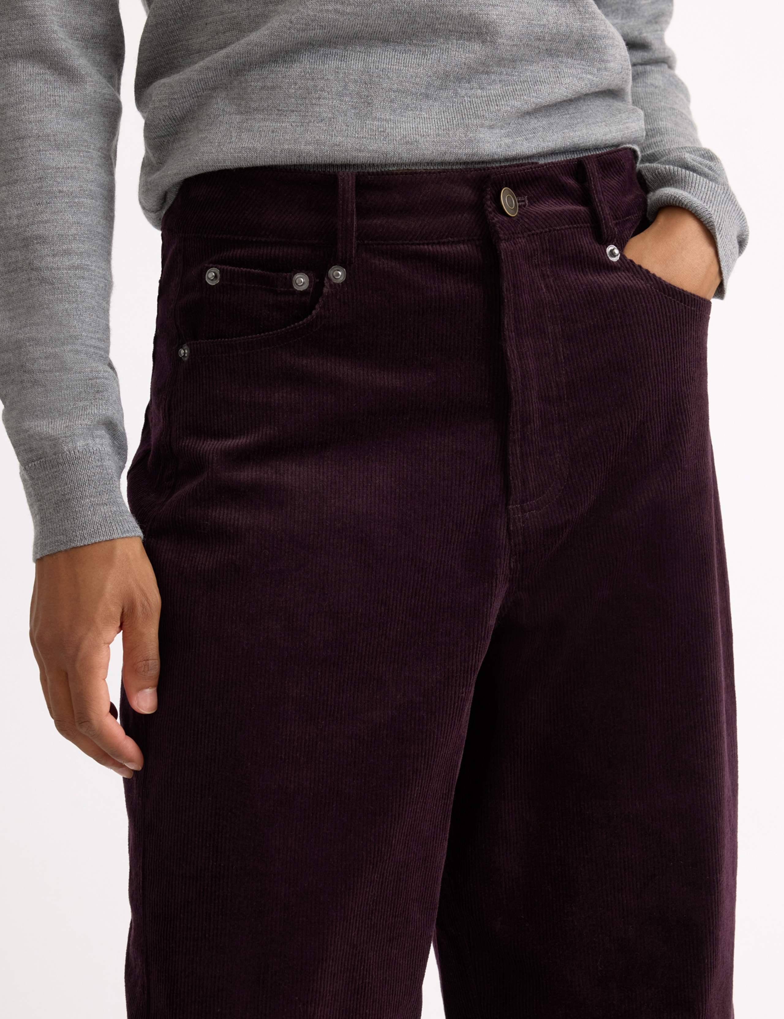 Cord Barrel Leg Ankle Grazer Trousers 4 of 4
