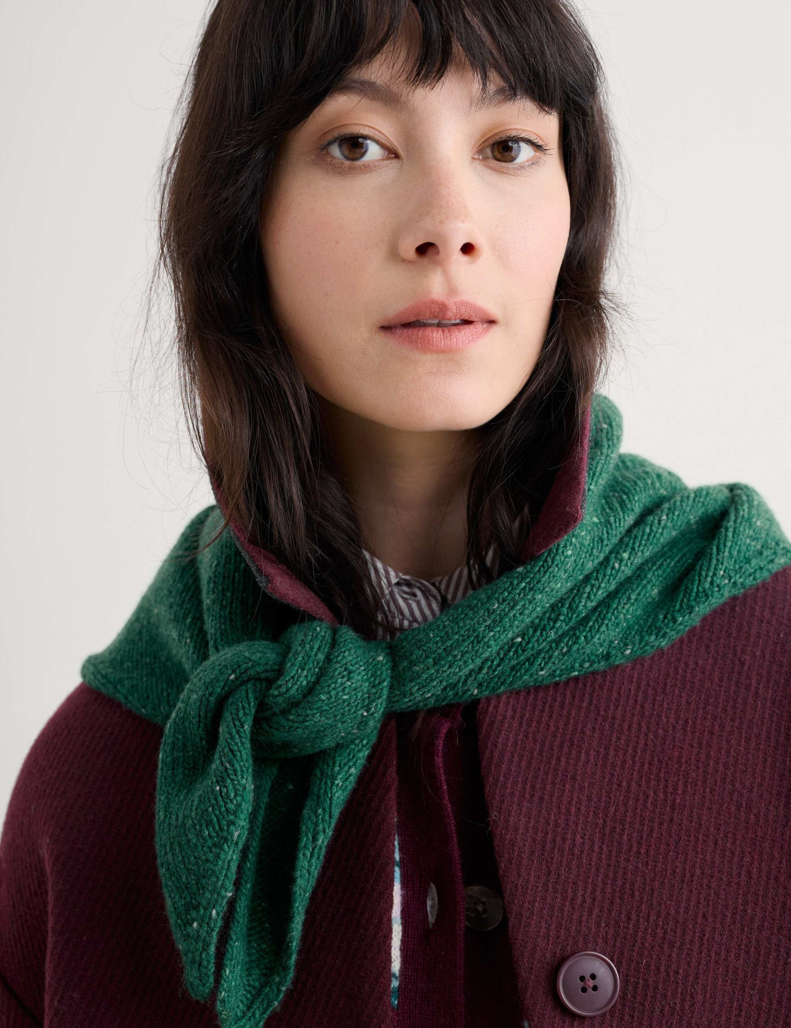 Wool Rich Triangle Scarf 4 of 7