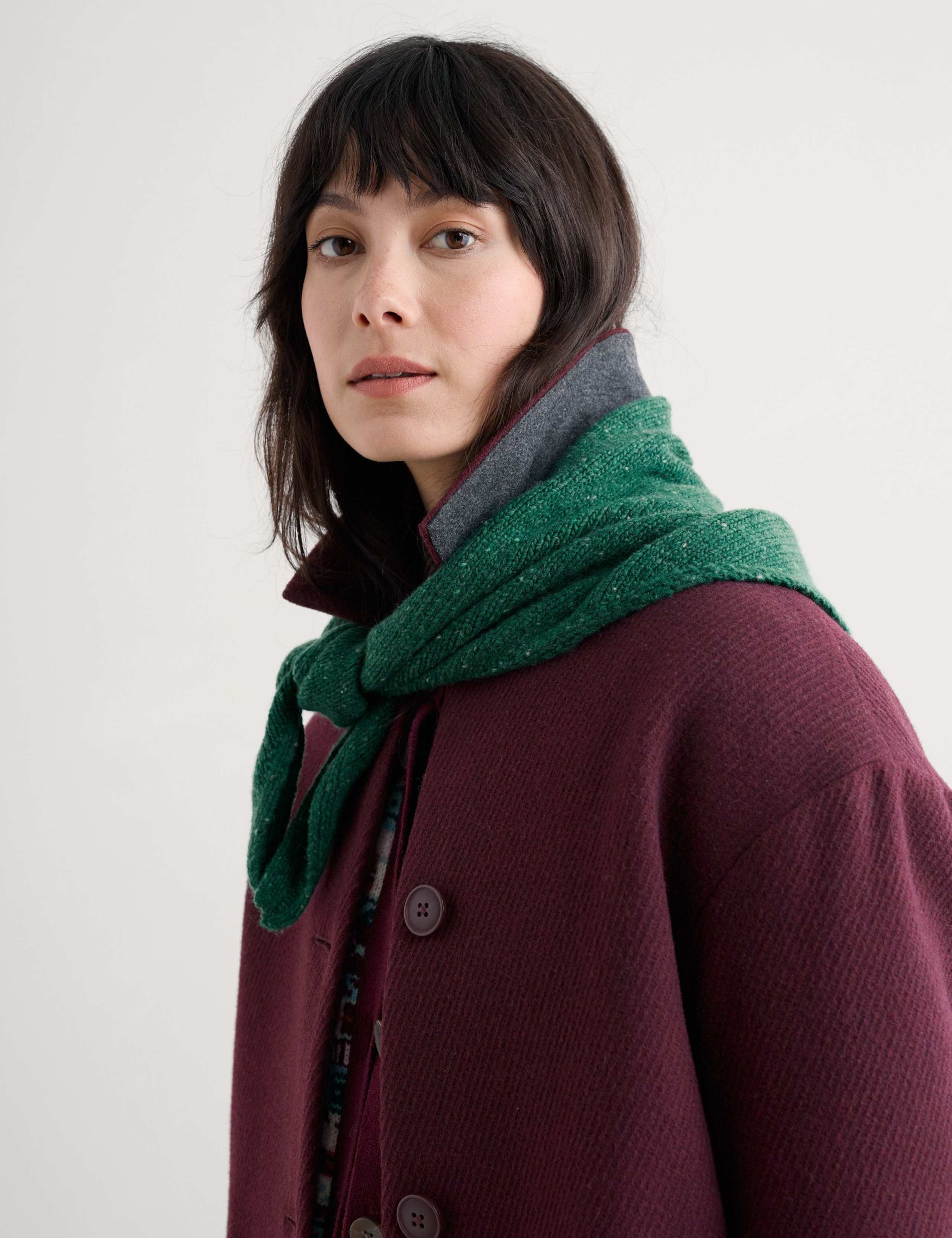 Wool Rich Triangle Scarf 6 of 7