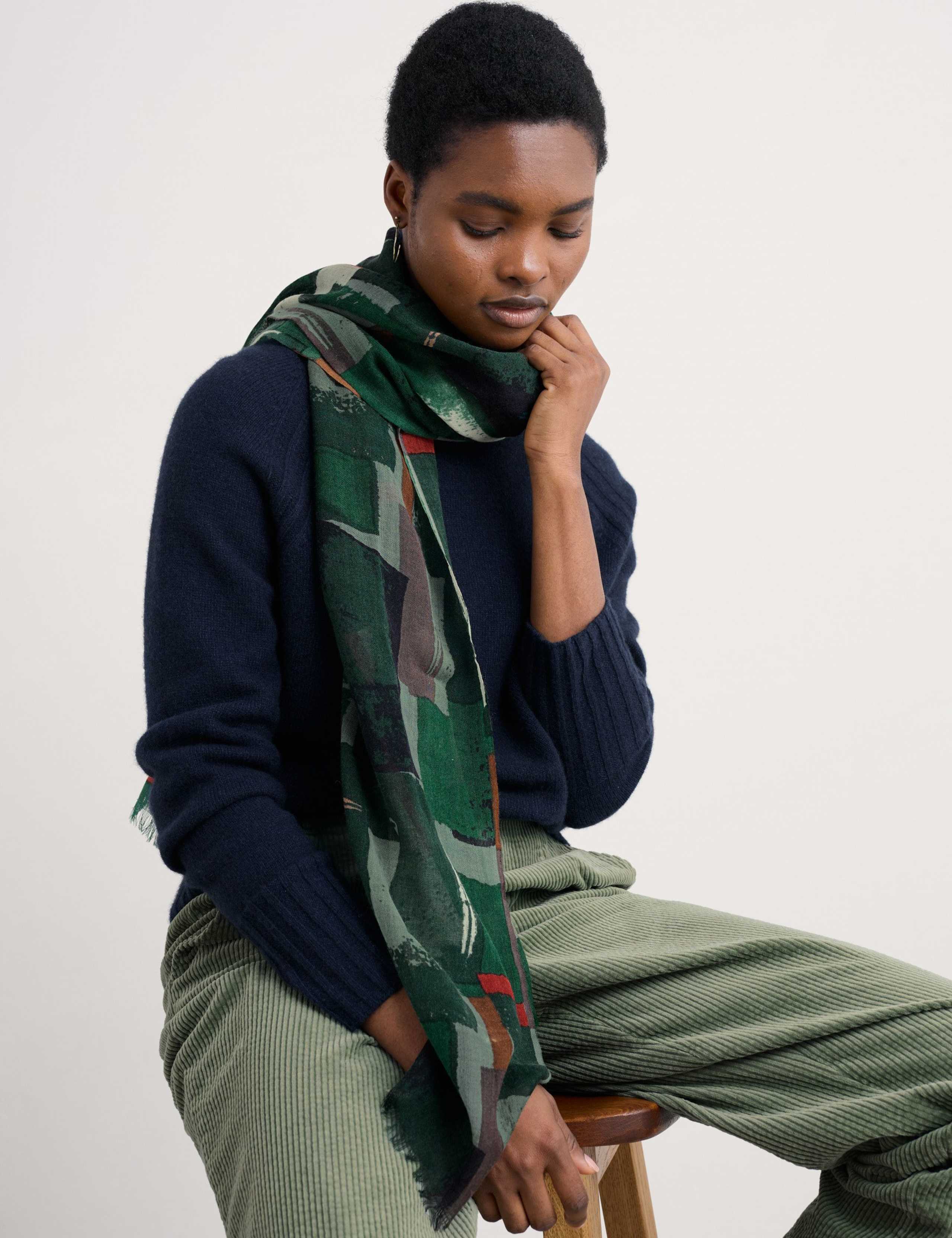 Pure Wool Printed Scarf 5 of 6