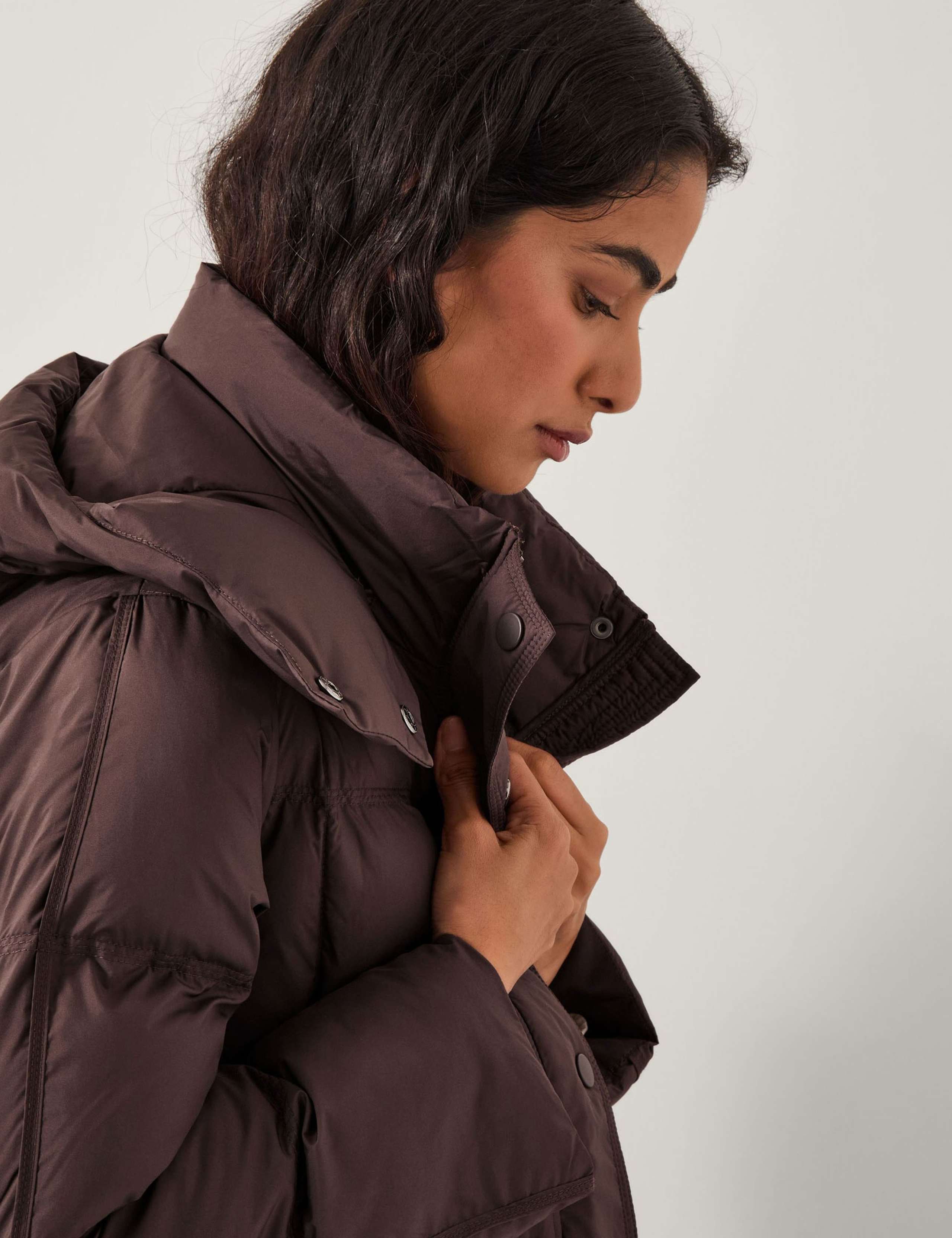 Hooded Longline Puffer Coat 4 of 6