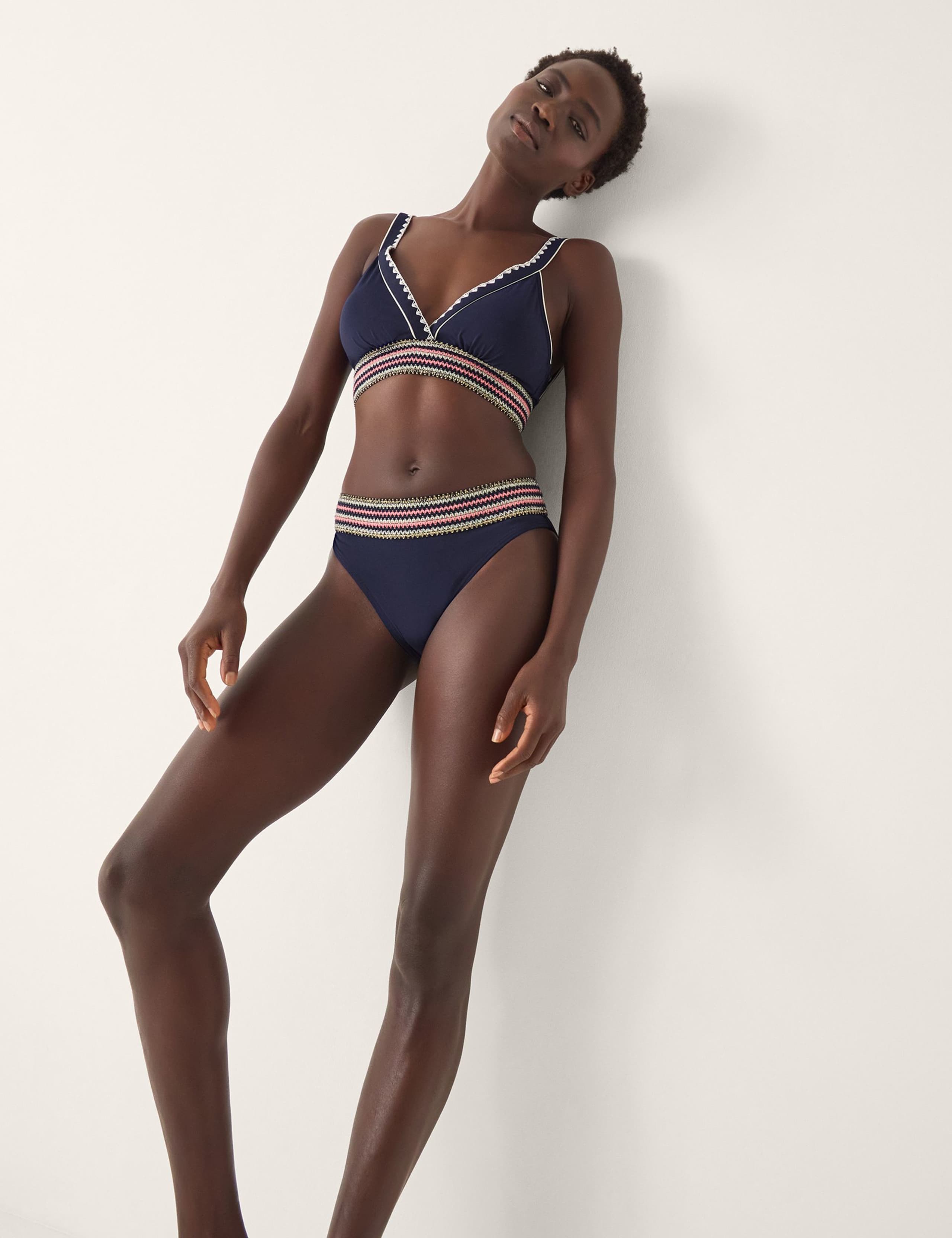 Embroidered Triangle Bikini Top 3 of 4