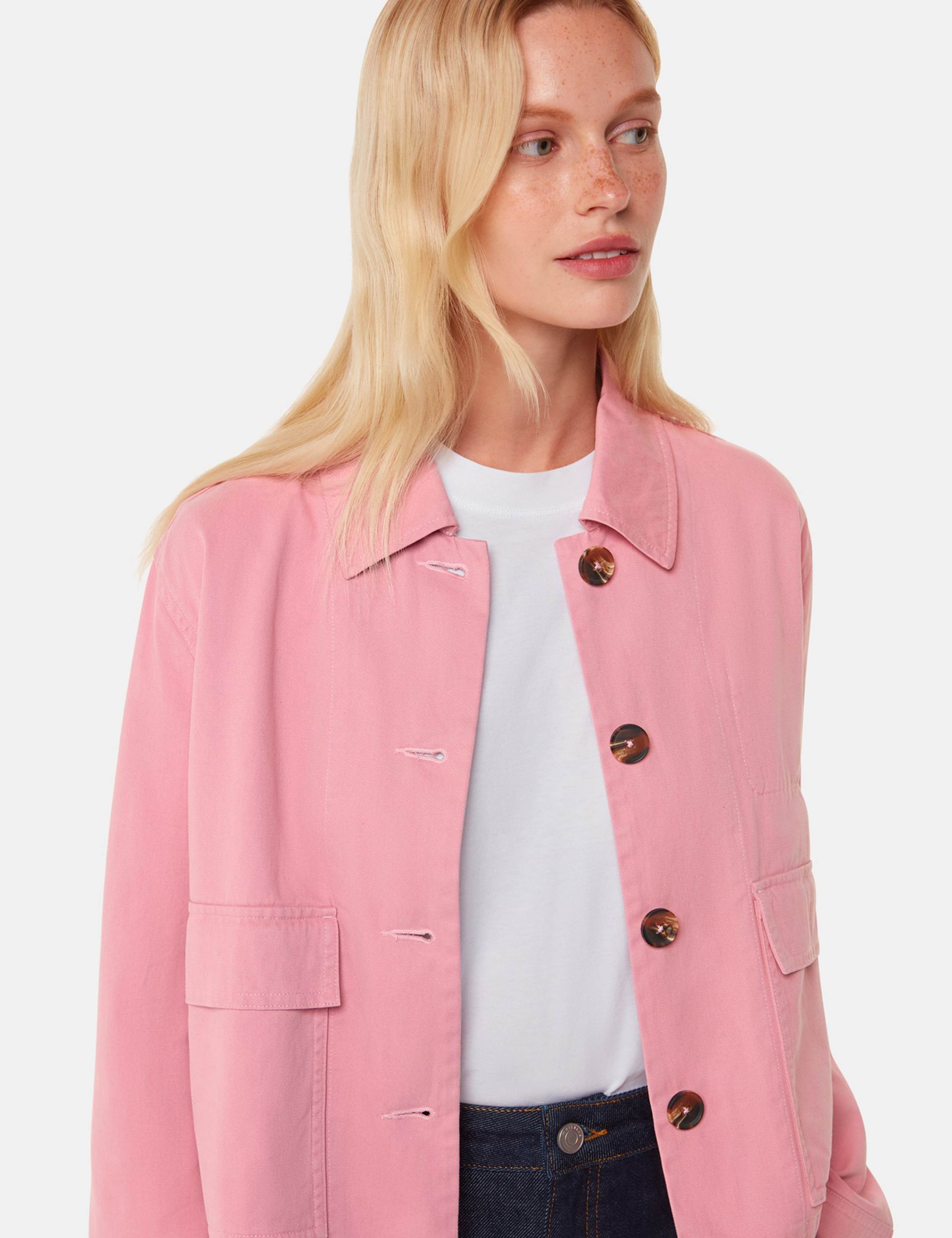 Pure Cotton Collared Short Jacket 3 of 4